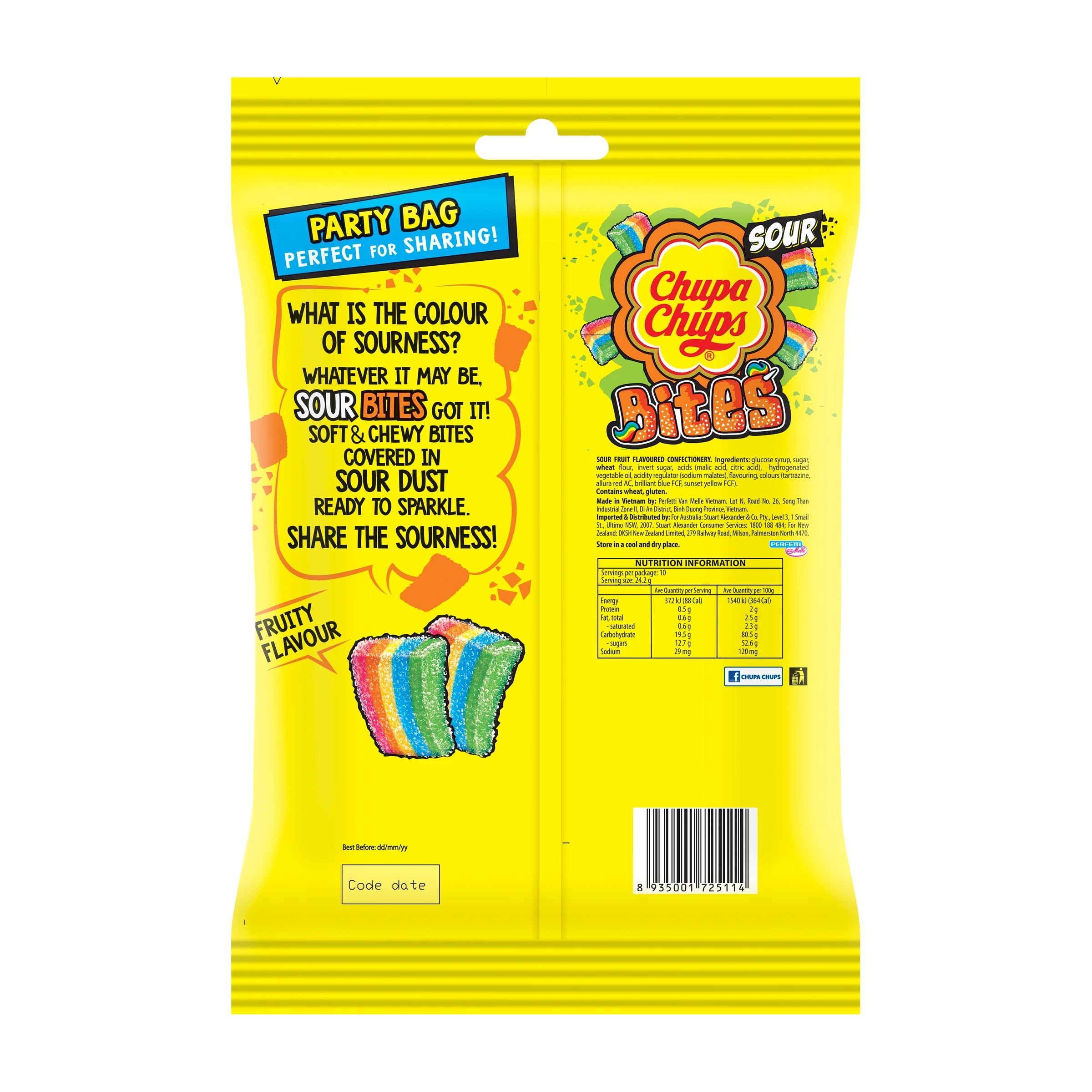2 Chupa Chups 10 Pack Sour Bites 200g, 2 of 3