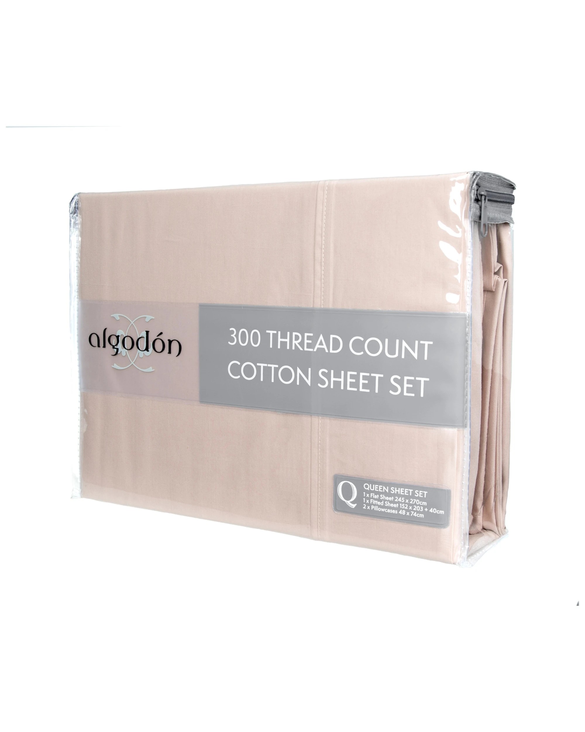 3 ARDOR 300TC Cotton Sheet Set King Bed Sheets Complete Machine Washable
 - King Bed, 3 of 3