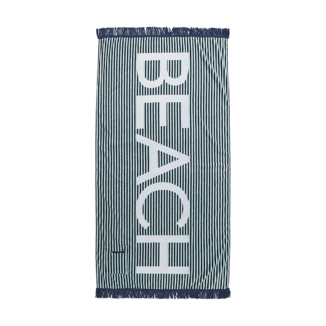 1 Large Cotton Beach Towel - Blue, 1 of 6