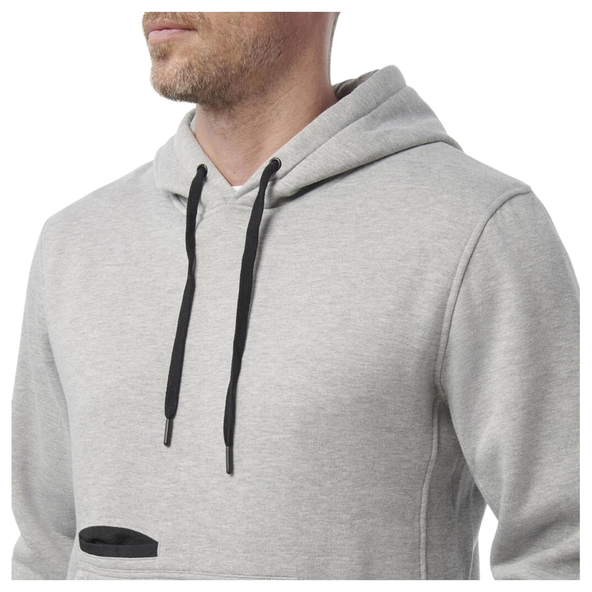 4 KingGee Mens Originals Fleece Hoodie GREY, 4 of 7