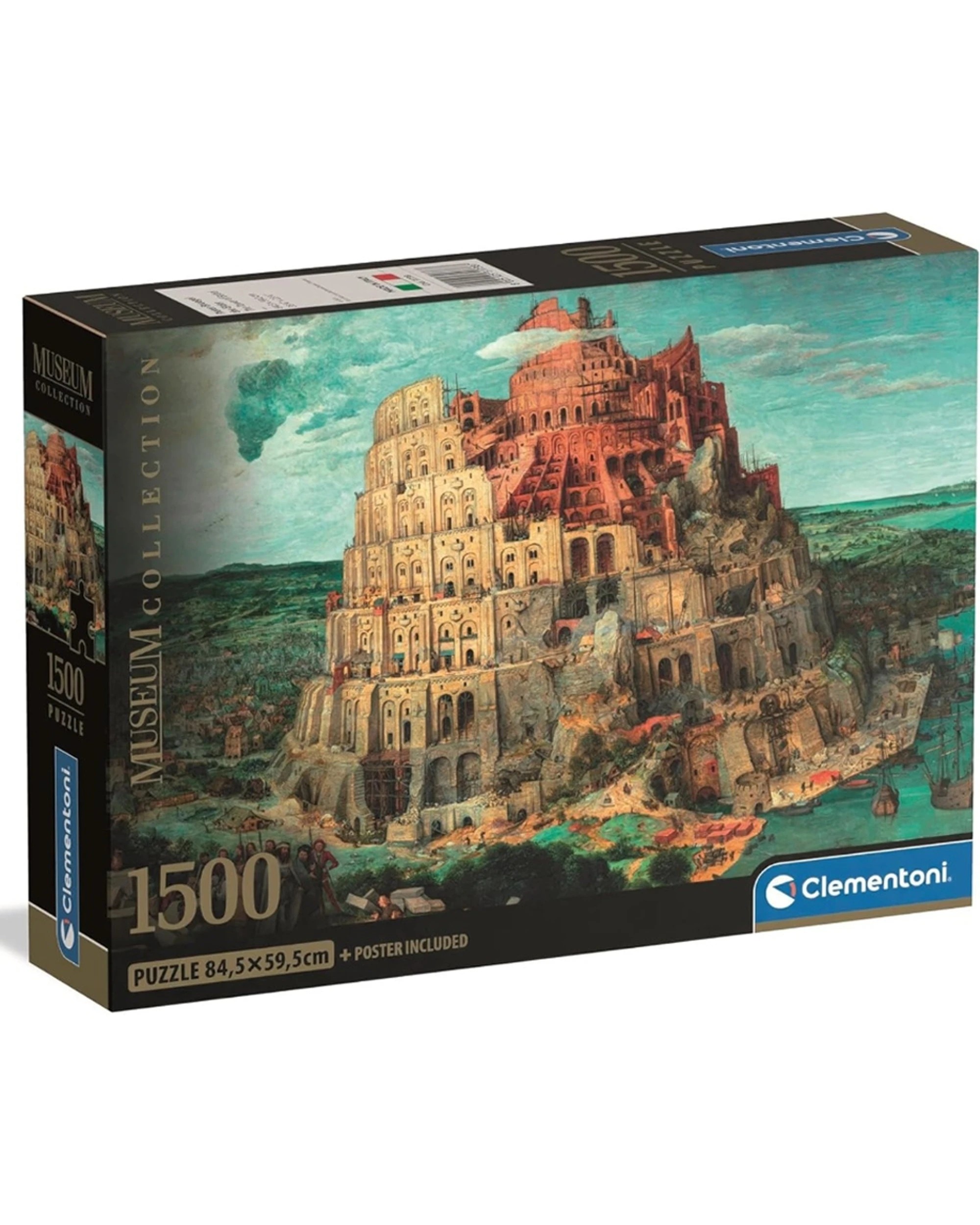1 Clementoni Museum Collection Tower Of Babel 1500 Piece Puzzle 84.5x59.5cm - Multi, 1 of 2