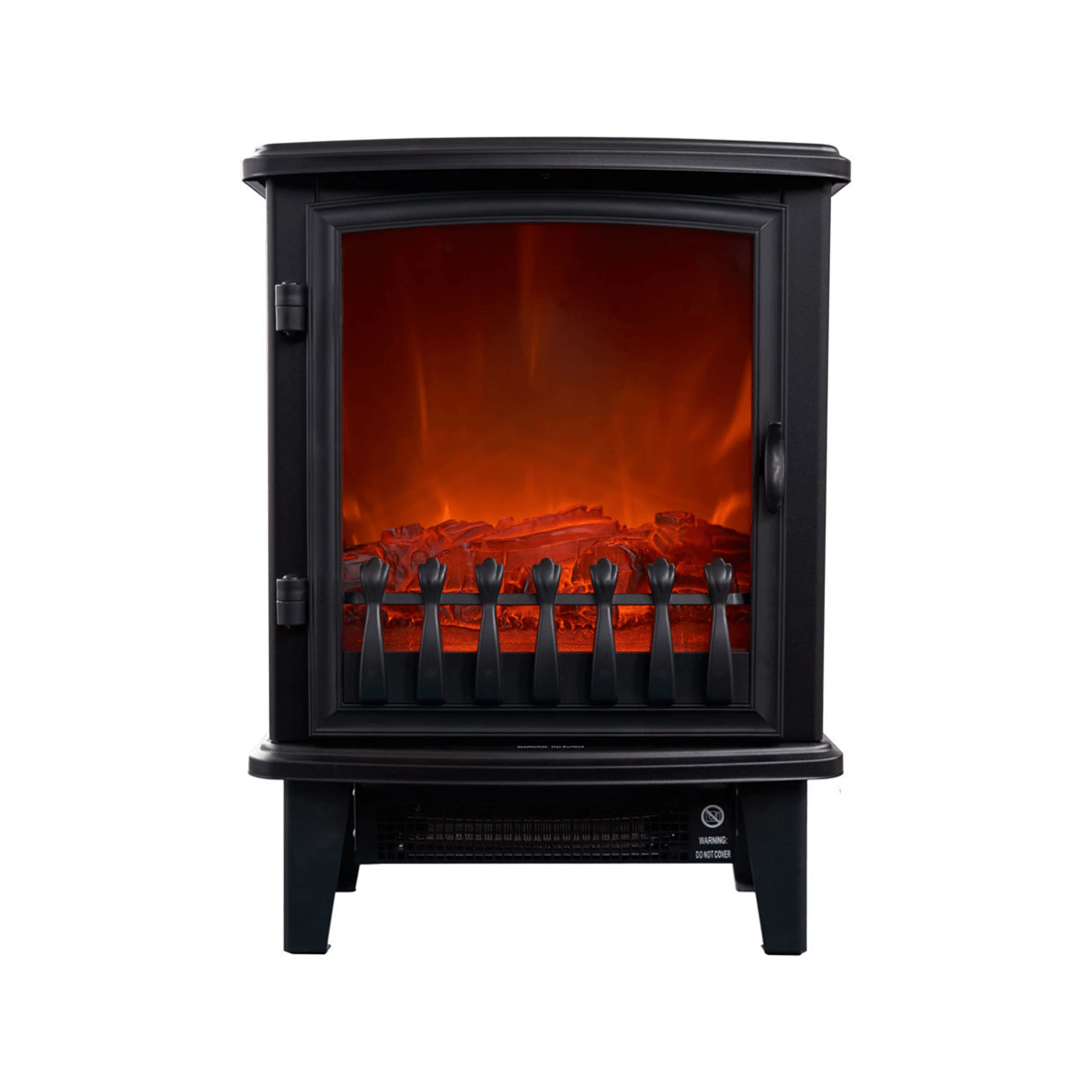 1 HELLER Electric Fireplace Heater 1800W Heater Fan Heater Safety Standing
 - black, 1 of 3