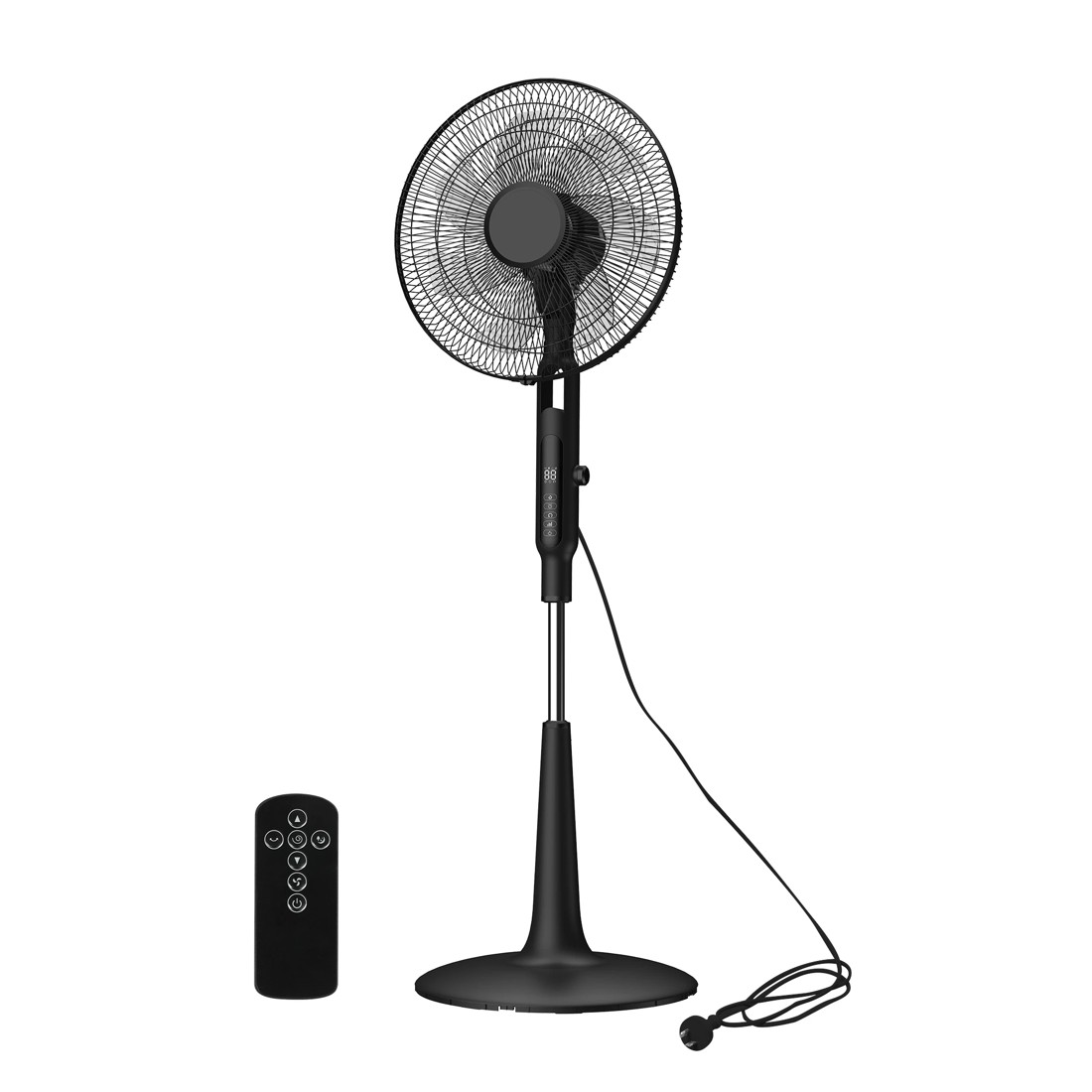 1 Spector Pedestal Fan Oscillating 28 Speeds Standing Cooler with Remote Control, 1 of 9
