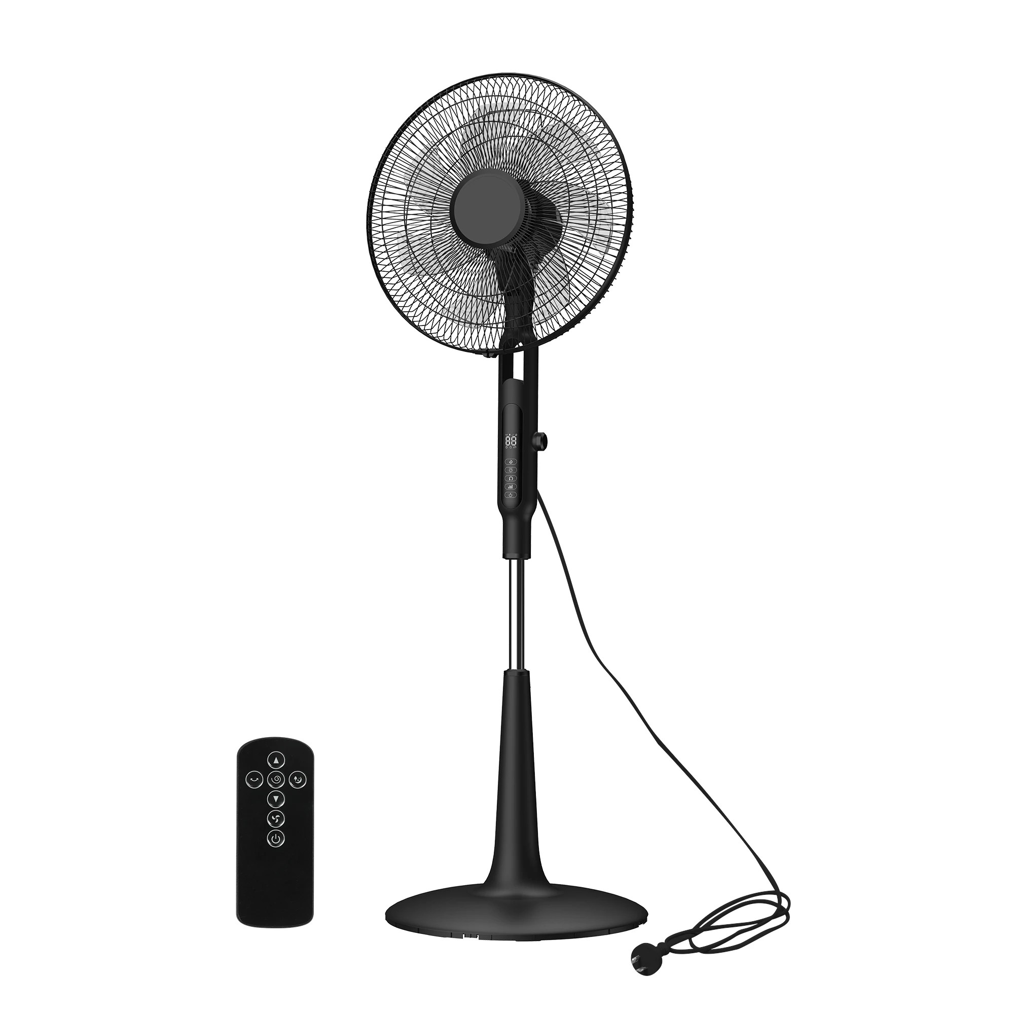 1 Spector Pedestal Fan Oscillating 28 Speeds Standing Cooler with Remote Control, 1 of 9
