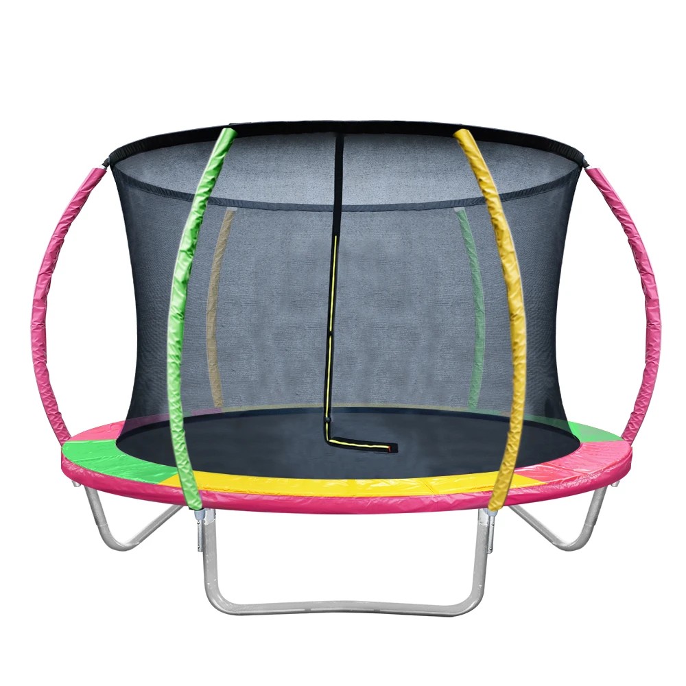 1 Everfit 8FT Trampoline for Kids with Ladder Enclosure Safety Net Rebounder - Multi, 1 of 7