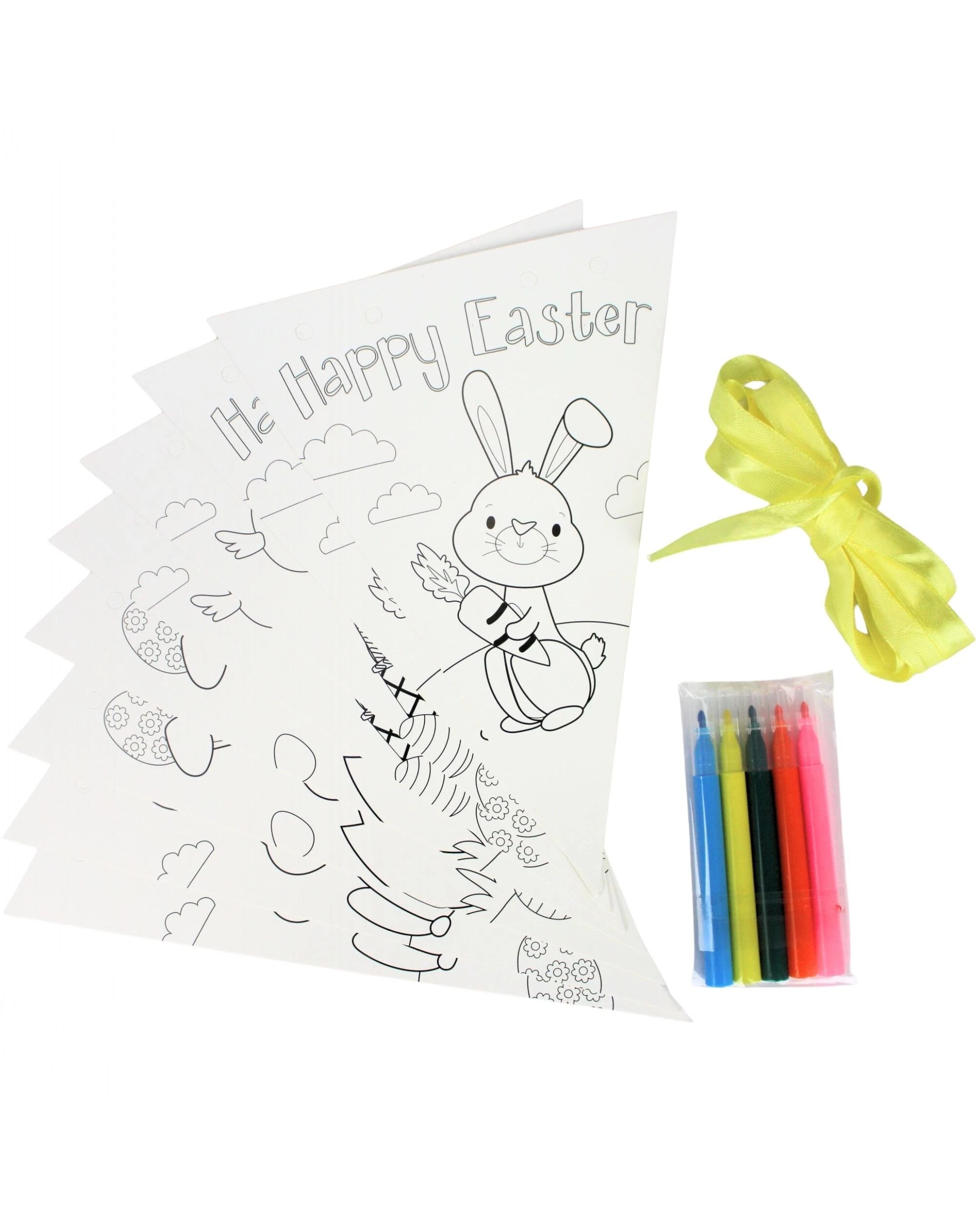 1 Design Group Colour Your Own Easter Flag Banner 2m - Plain, 1 of 4