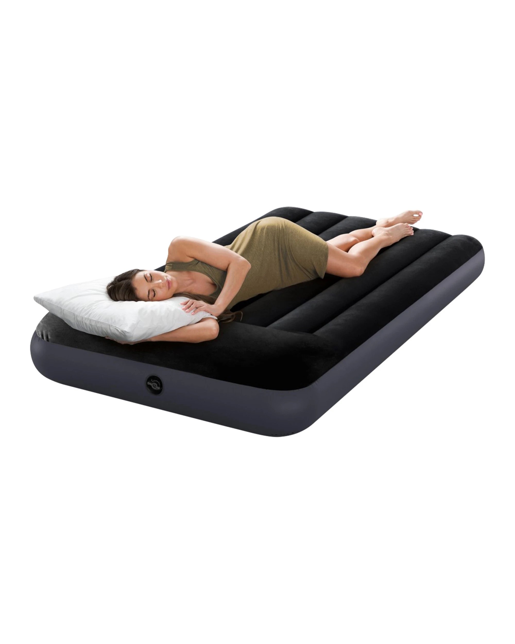 10 Intex Twin Dura Beam Pillow Rest Classic Airbed Mattress - Black, 10 of 10