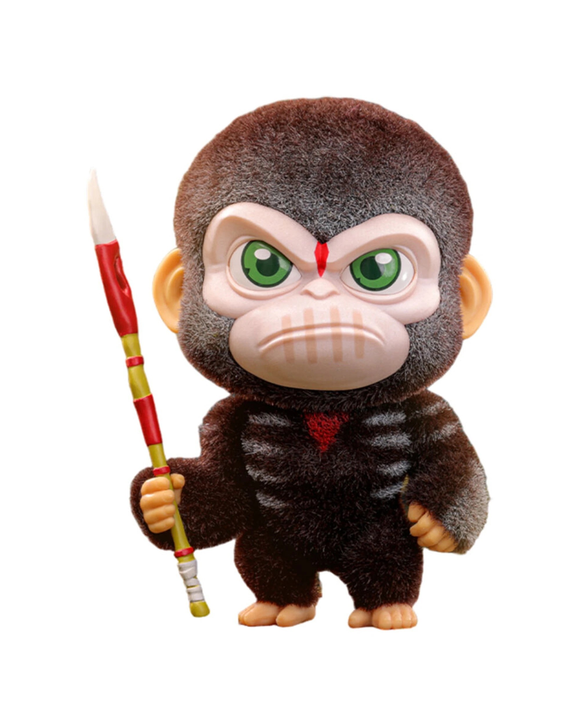 1 Planet Of The Apes Caesar War Paint Cosbaby Action Figure 11cm Flocked Hair - Brown, 1 of 3