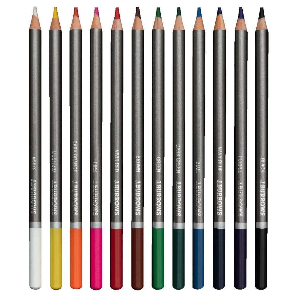 6 Born Coloured Pencils 12 Pack, 6 of 6