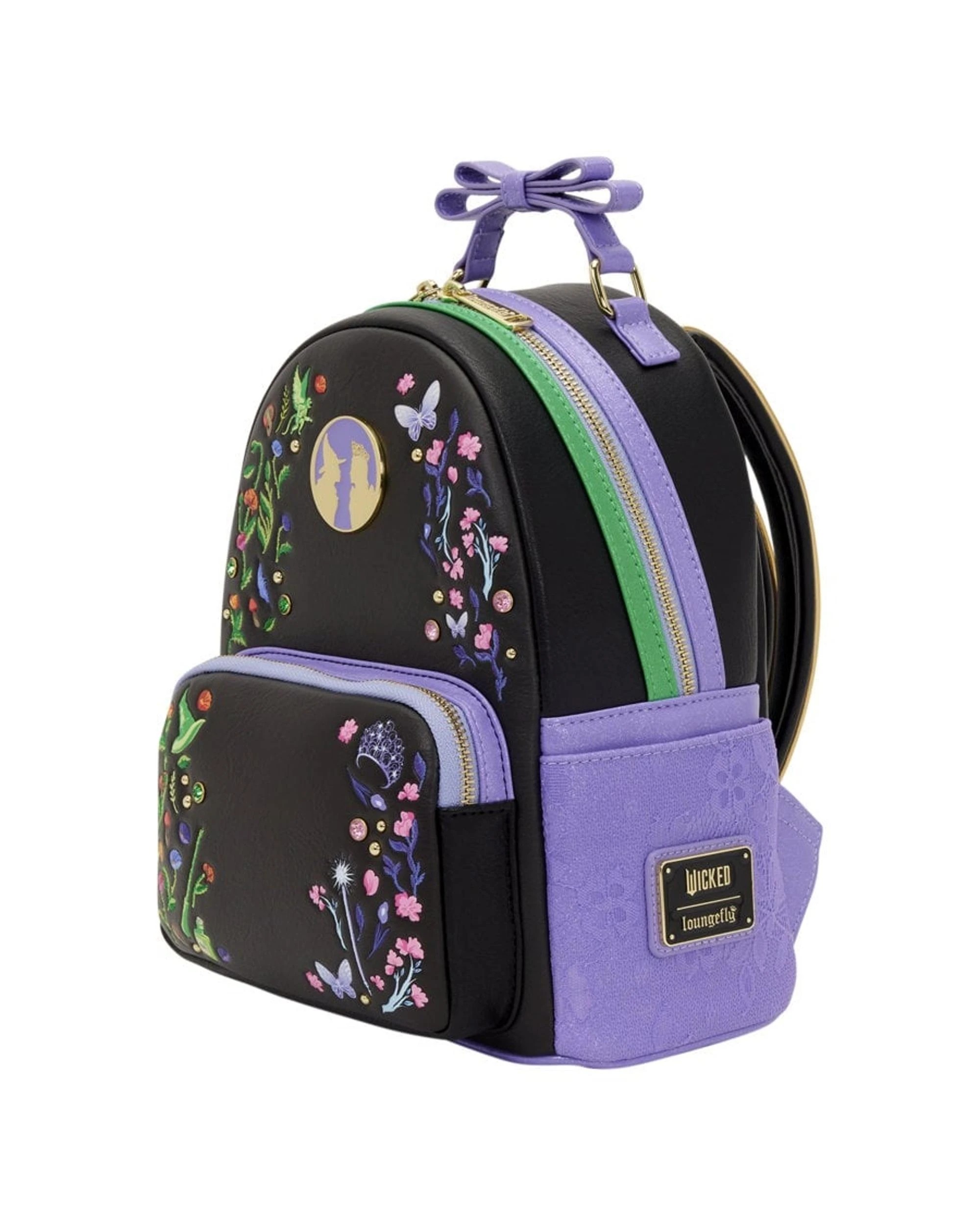 1 Loungefly Wicked Floral and Lace Mini Backpack, 1 of 5