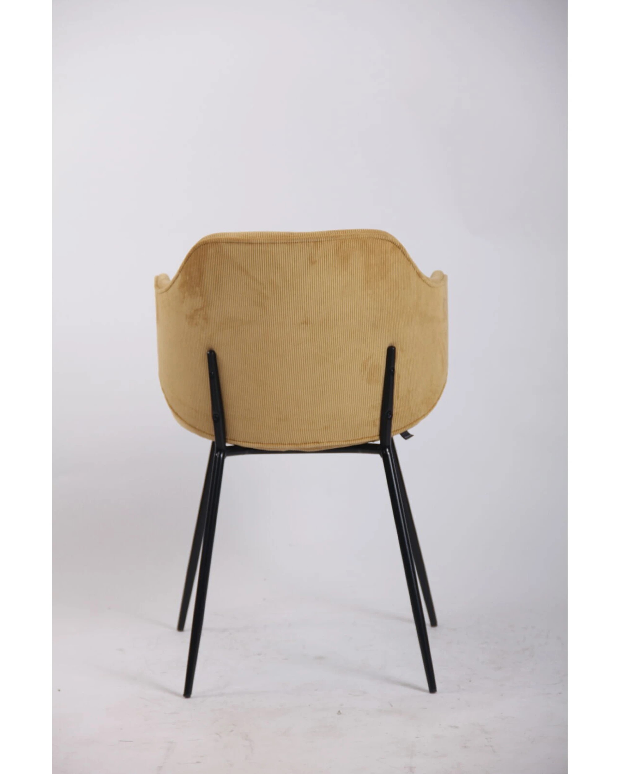 5 BR Home Set of 2 Dining Chairs with Corduroy Upholstery and Metal Legs, 5 of 7