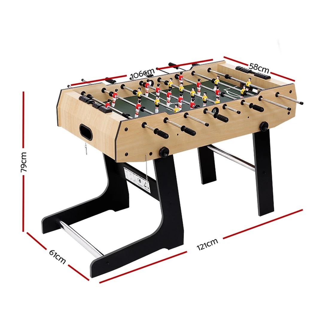 2 Everfit 4FT Soccer Table Foosball Football Game Home Family Party Gift Playroom Foldable - Multi, 2 of 8