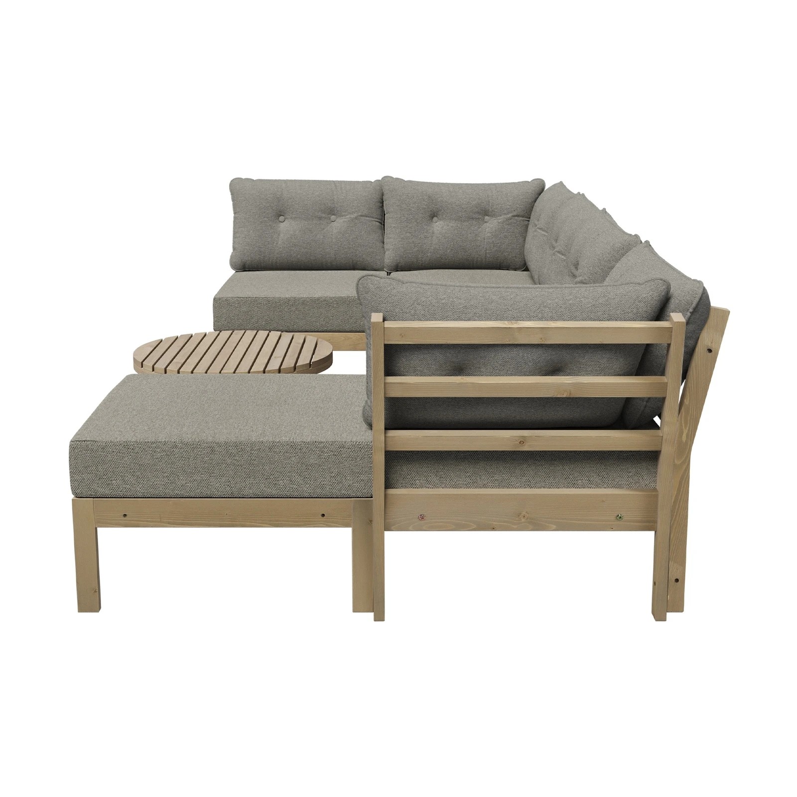 3 Livsip 7 Piece Outdoor Sofa Set 5-seater Lounge Setting Garden Table Chairs
 - Beige, 3 of 9