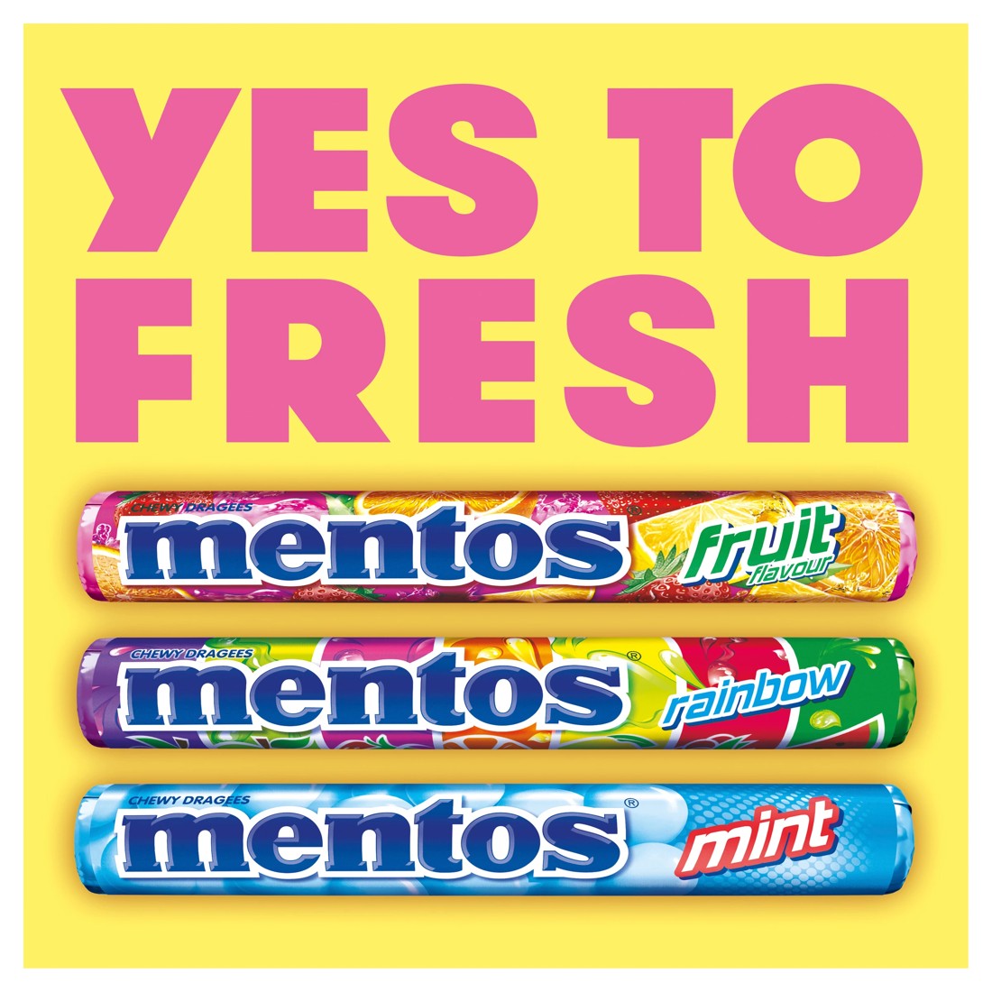 4 Mentos Candy Fruit Roll Chewy Dragees 37.5g, 4 of 4