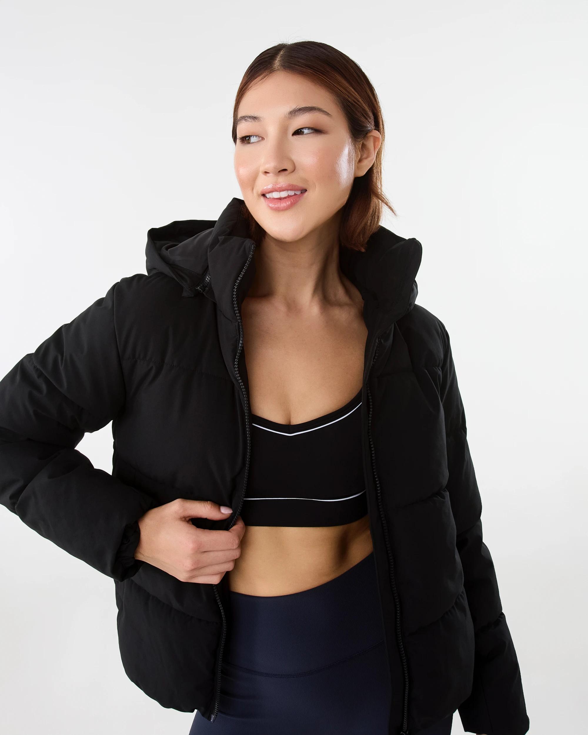 6 Active Womens Core Puffer Jacket Black, 6 of 9