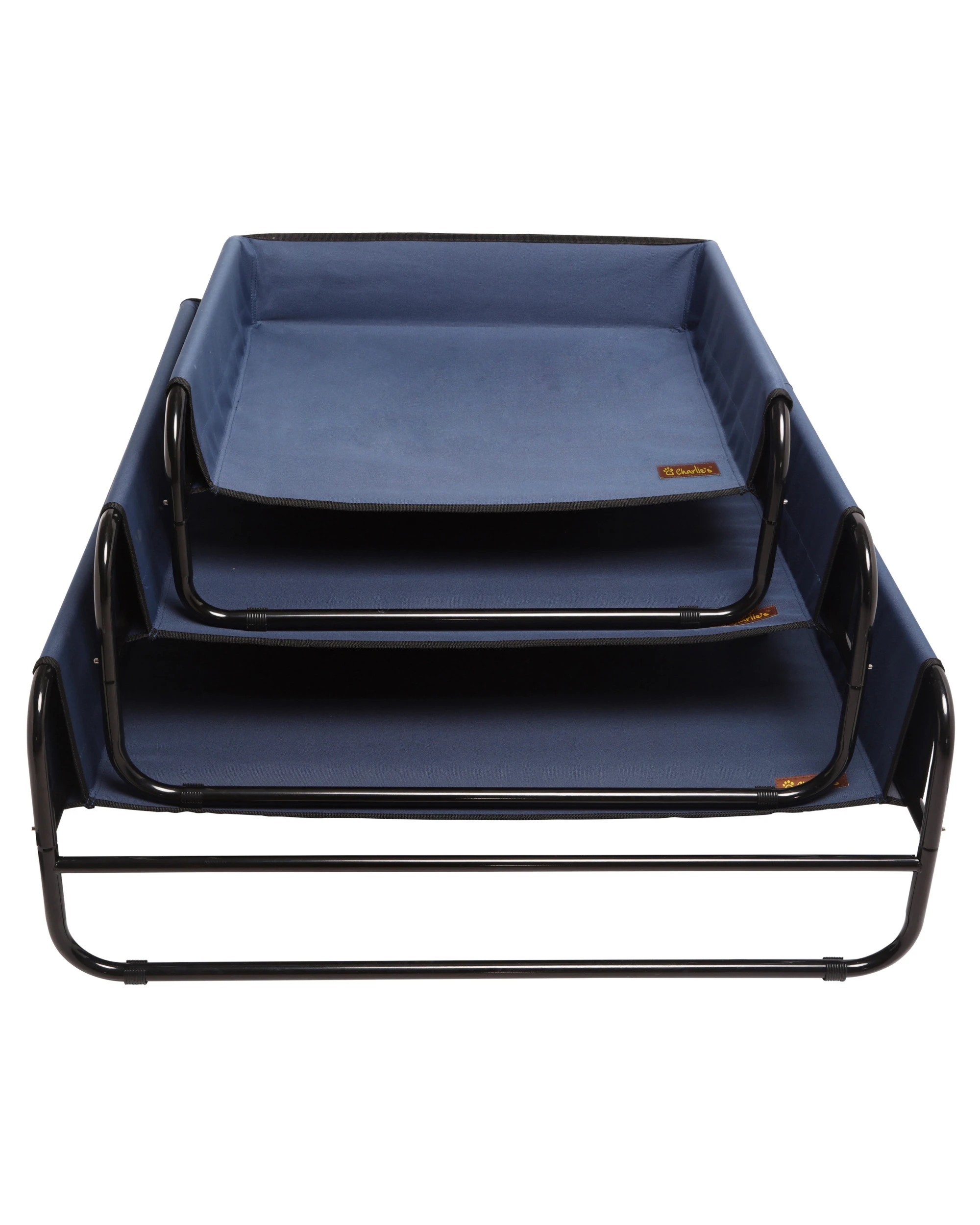 6 Charlie's High Walled Outdoor Trampoline Dog Bed Large - Blue, 6 of 6