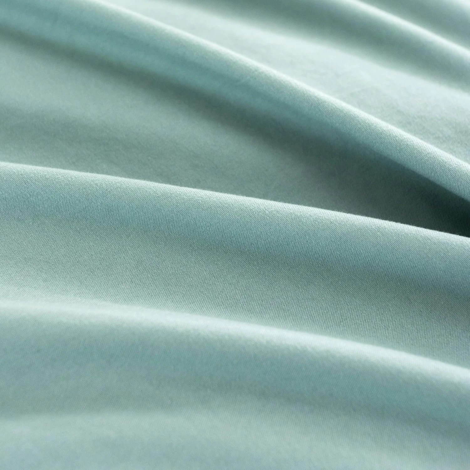 4 CleverPolly 2-Pack Vintage Washed Microfibre King Pillowcases - Seafoam, 4 of 4