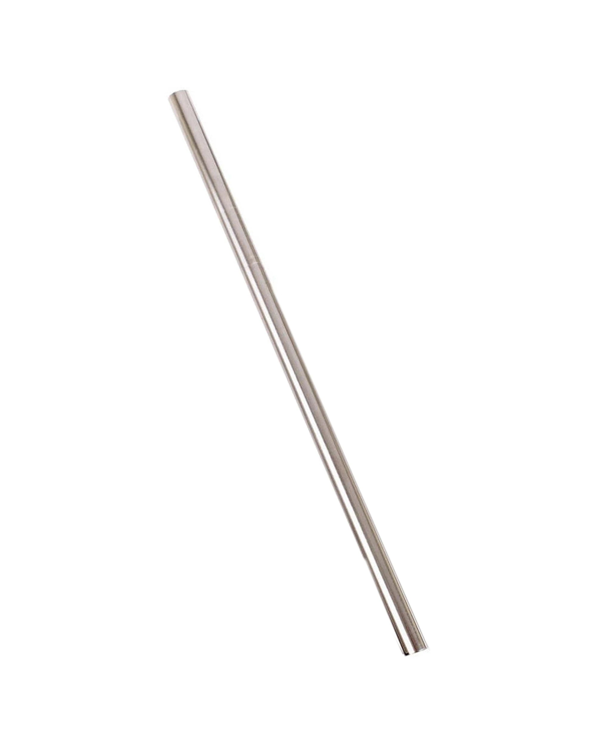 2 Appetito 4PK Stainless Steel Straight Smoothie Straws - Silver, 2 of 2