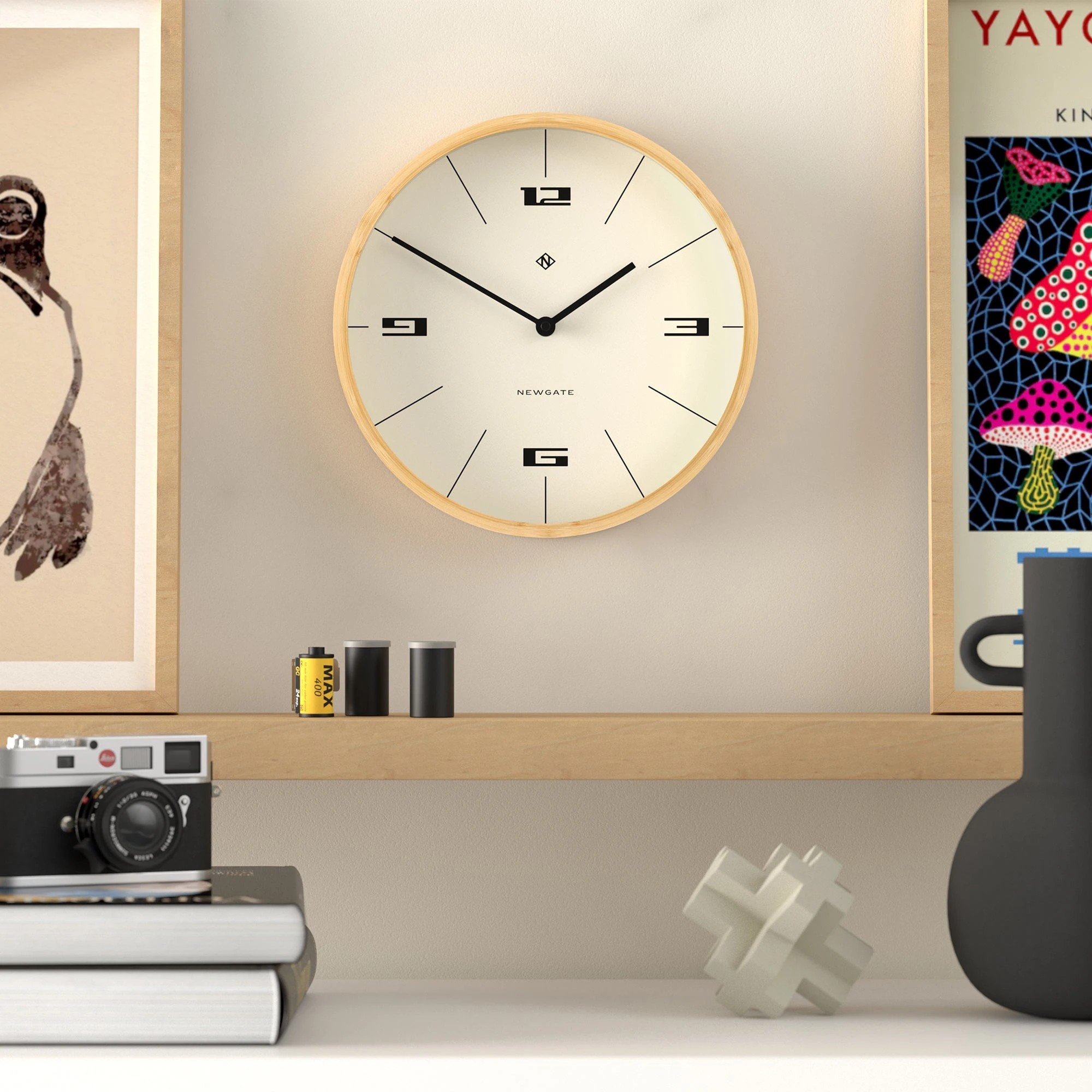 3 Newgate Bali Wall Clock - Beige, 3 of 4