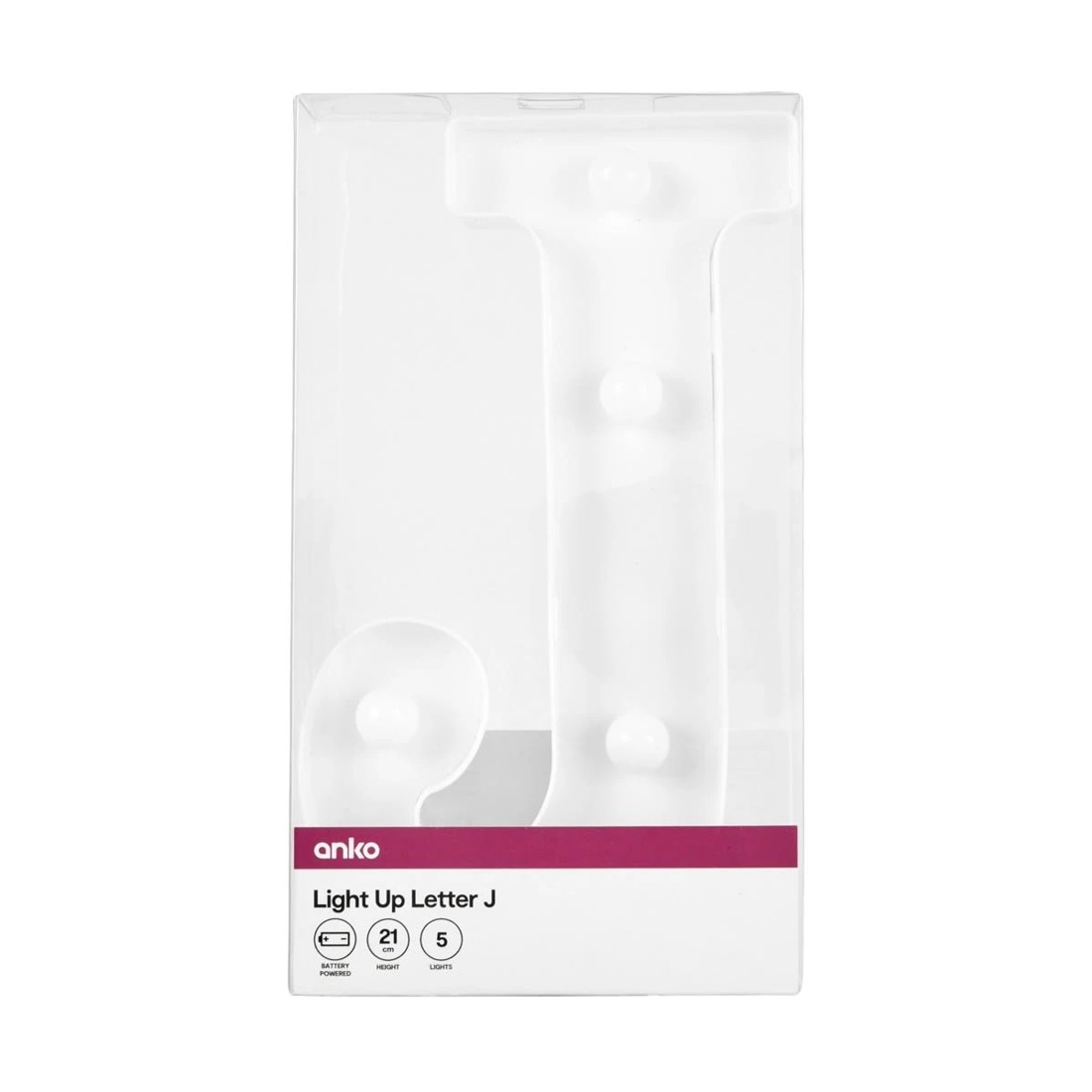 4 Light Up Letter - J, 4 of 5