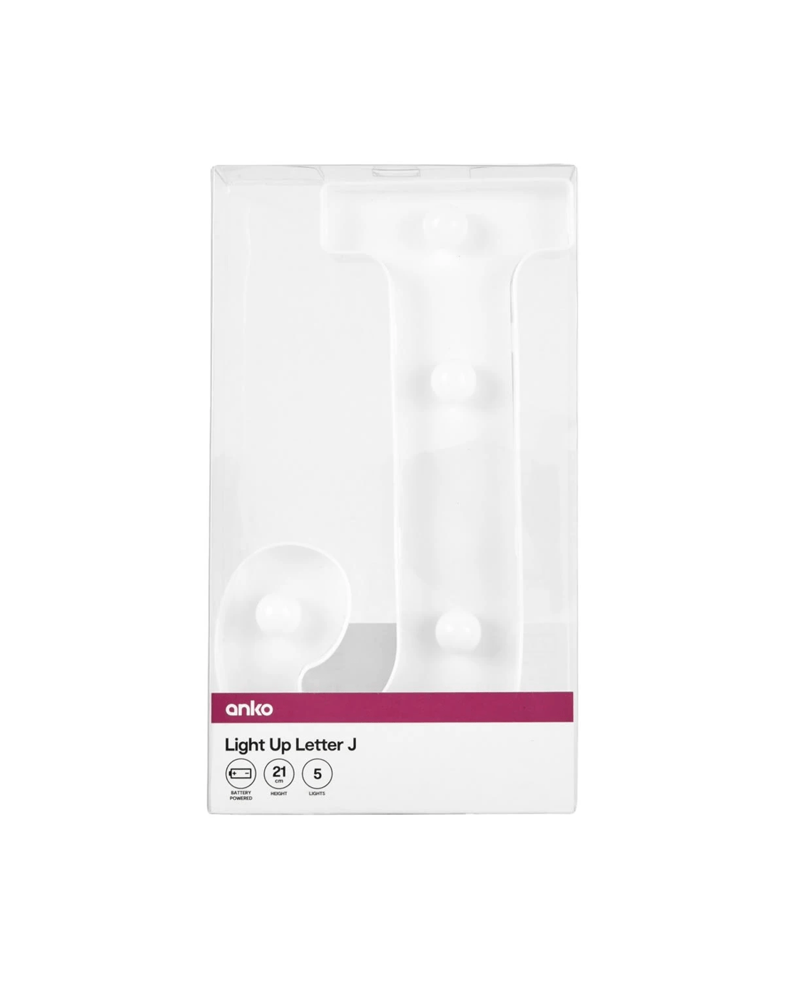 4 Light Up Letter - J, 4 of 5