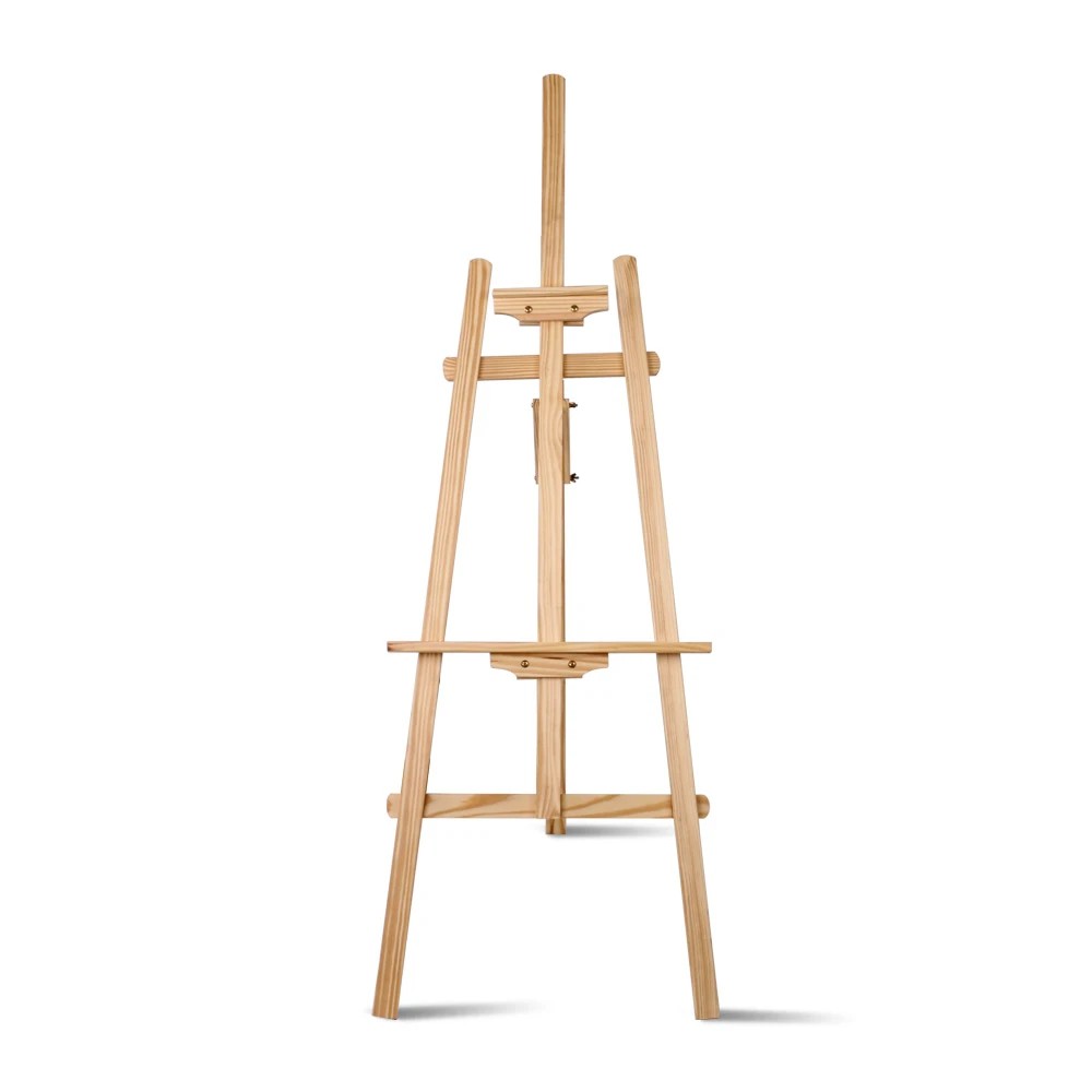2 Artiss Painting Easel Pine Wood - Natural, 2 of 2
