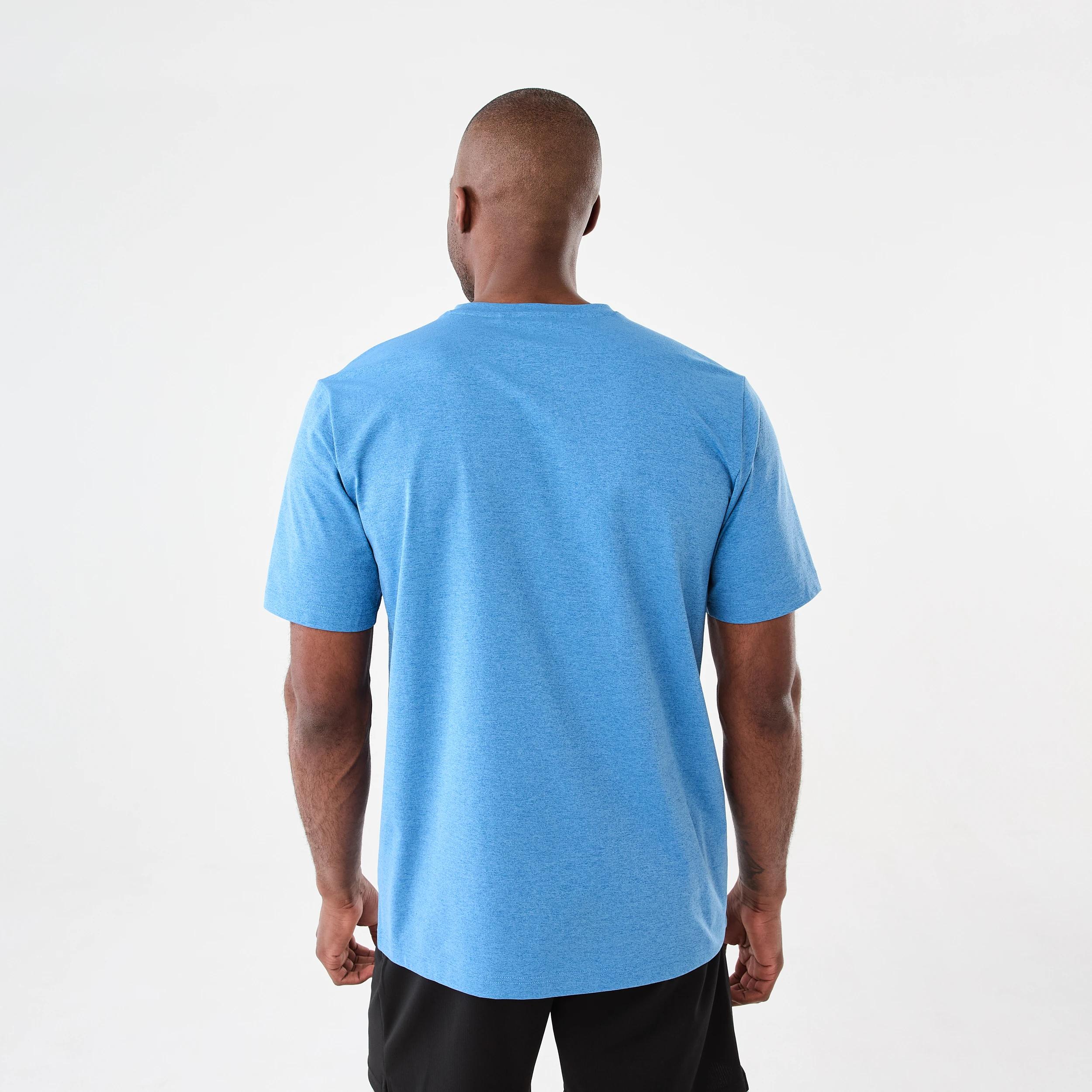 3 Active Mens Regular Training T-shirt Blu Marble, 3 of 5
