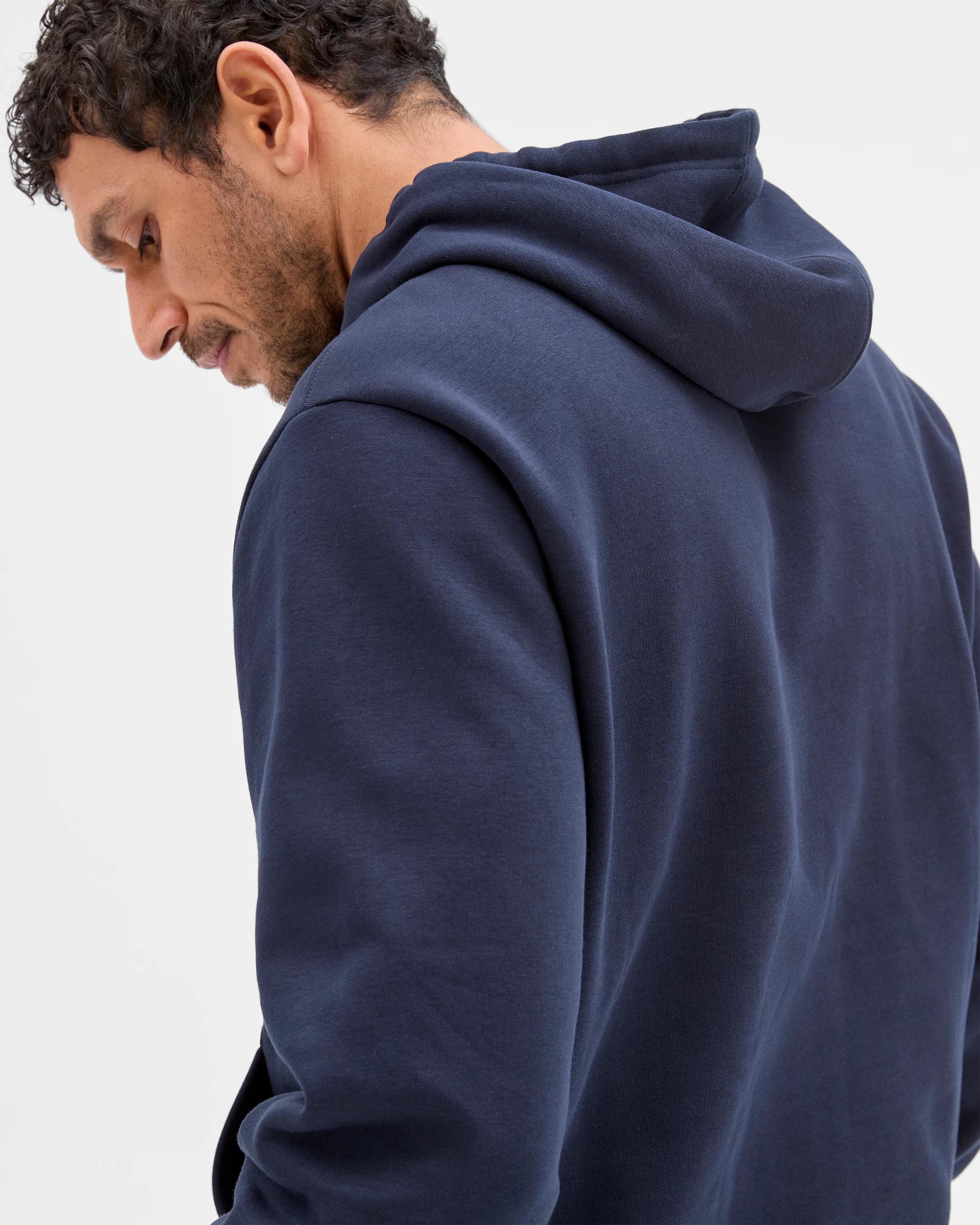 4 Target Man Australian Cotton Blend Popover Hooded Jumper NAVY, 4 of 6