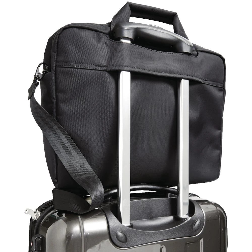 4 J.Burrows 15.6" Laptop Bag with External Zip Pocket Black, 4 of 4