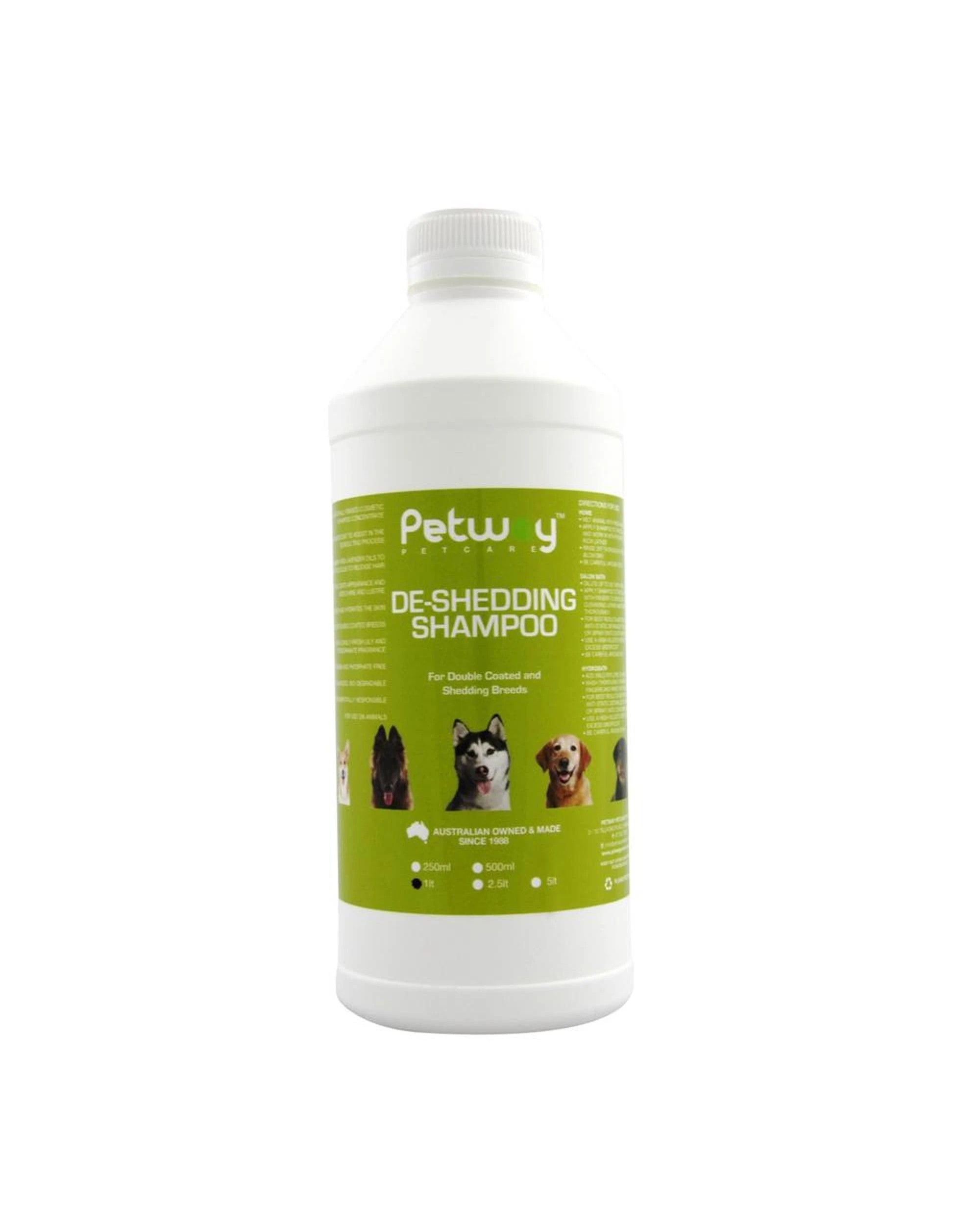 1 Petway Petcare De-Shedding Dog Grooming Shampoo 1L, 1 of 1