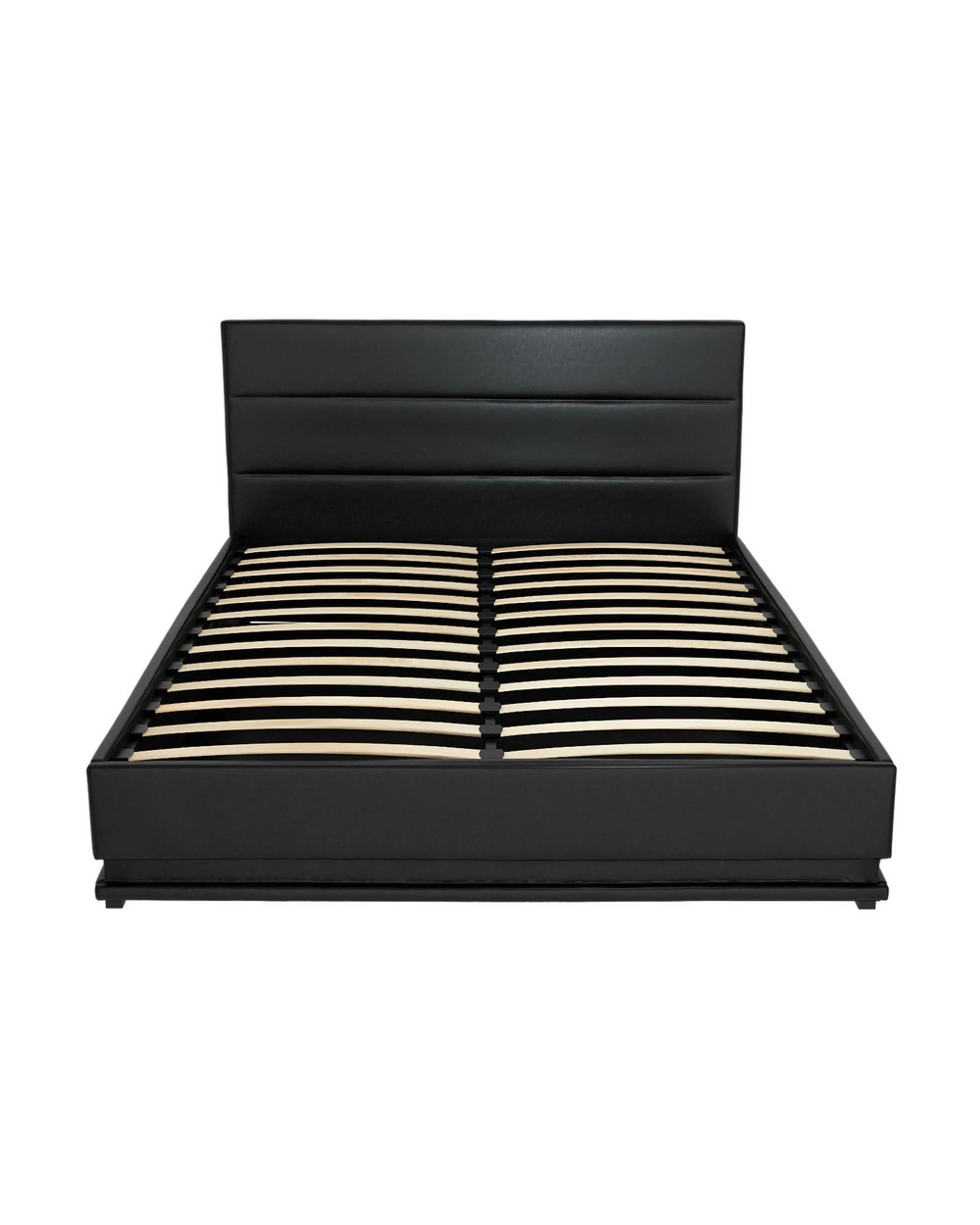 2 Artiss Bed Frame Double Size Led Gas Lift
 - Black, 2 of 2