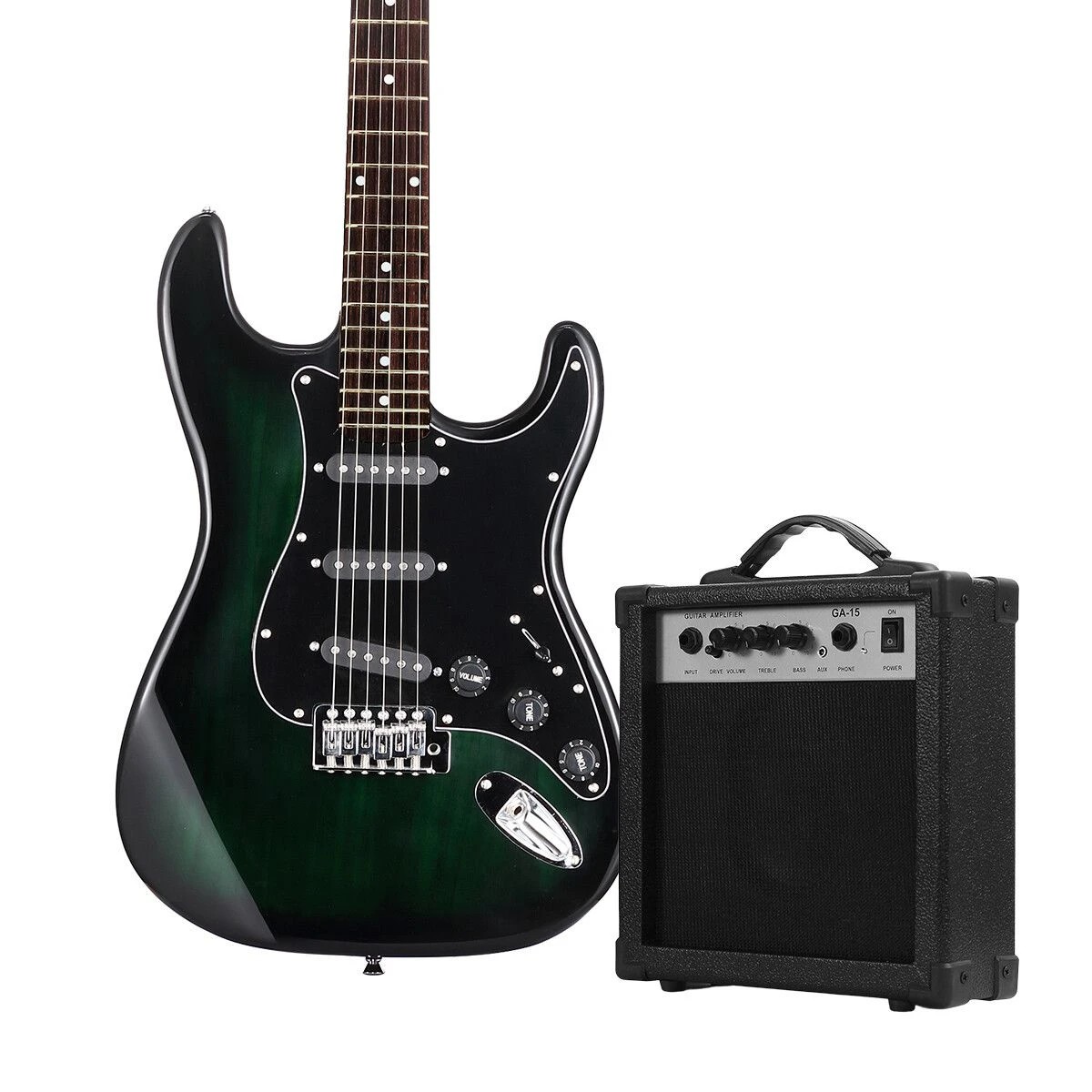 1 Melodic 39 Inch Electric Guitar with Bonus Amplifier Beginner Full Size, 1 of 3