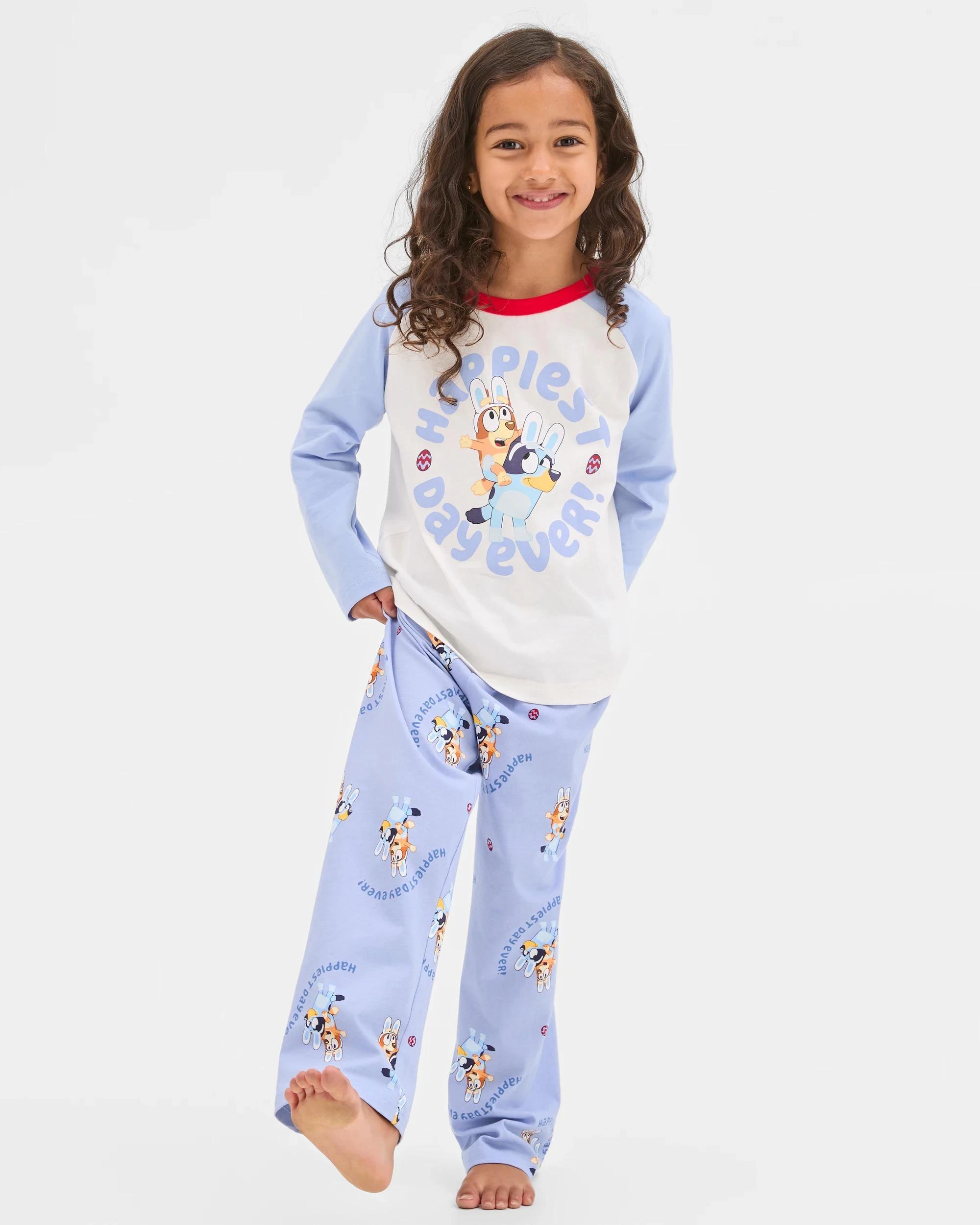 4 Family Matching Australian Cotton Easter Younger Kids Pyjama Set - Bluey BLUEY, 4 of 10