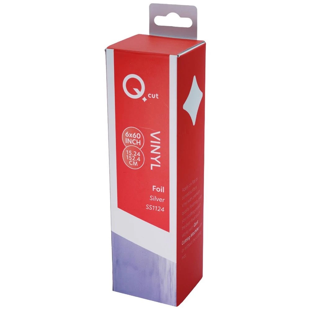 1 Qcut Specialty Vinyl Silver Foil, 1 of 3