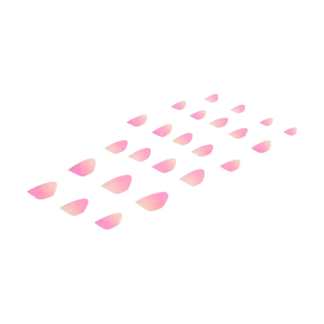 4 OXX Junior 24 Pack Pre-Glued Stick-On Nails - Sunrise Ombre, 4 of 5