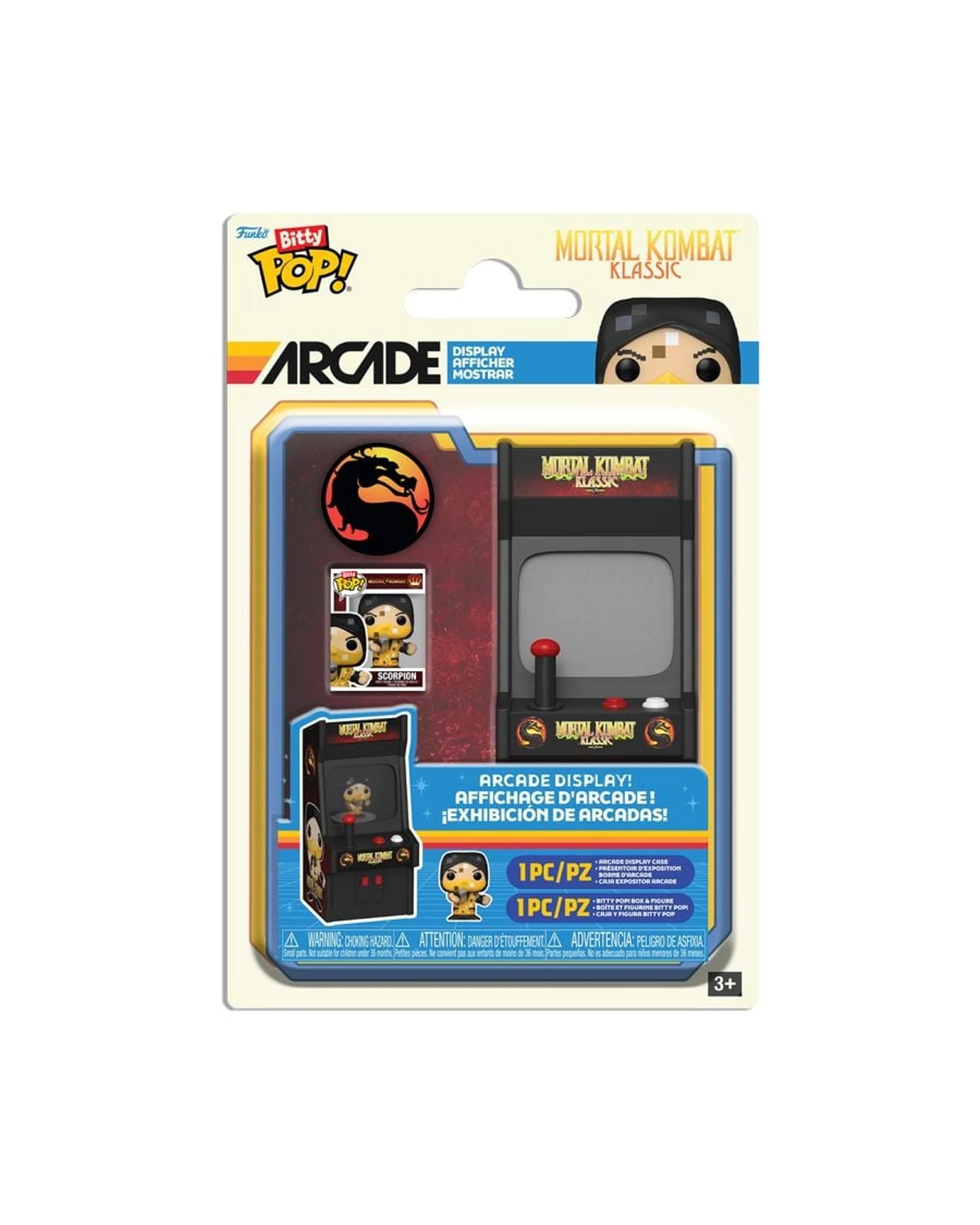 5 Mortal Kombat Scorpion Funko Bitty Pop! Arcade Display Vinyl, 5 of 5