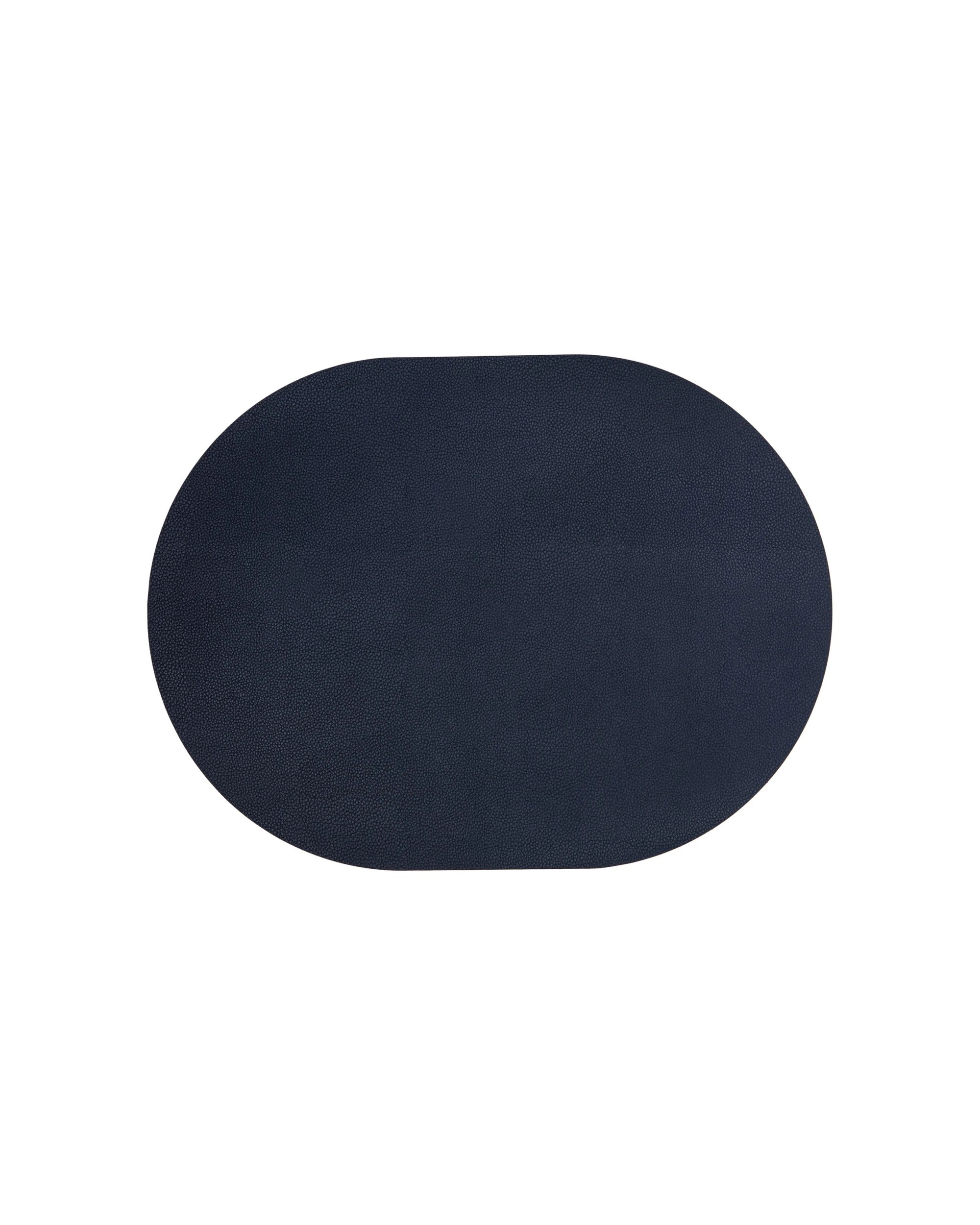 1 4pc Ladelle Hugo Oval Navy Vinyl Kitchenware Placemat/table Mat 33x44cm
 - Blue, 1 of 3