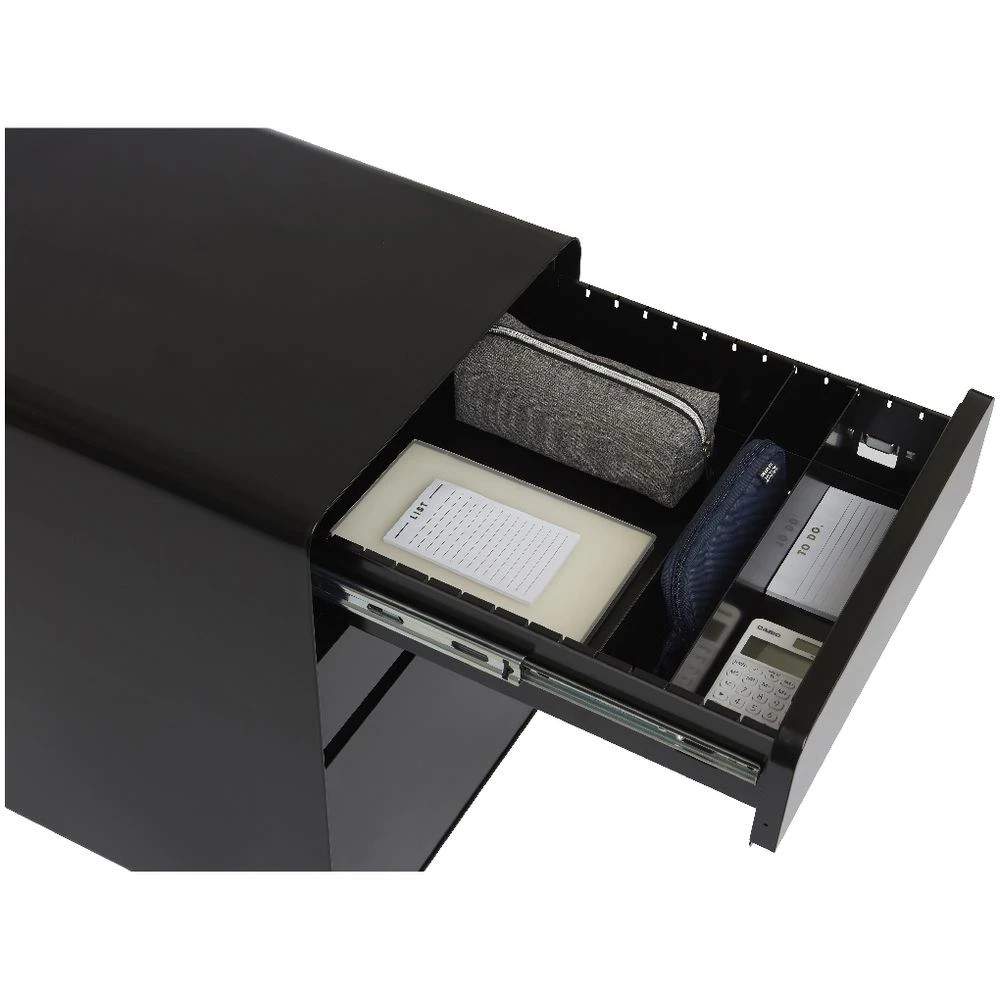 4 Venturo 3 Drawer Filing Pedestal Black Cabinets Filing Drawer Cabinets, 4 of 7