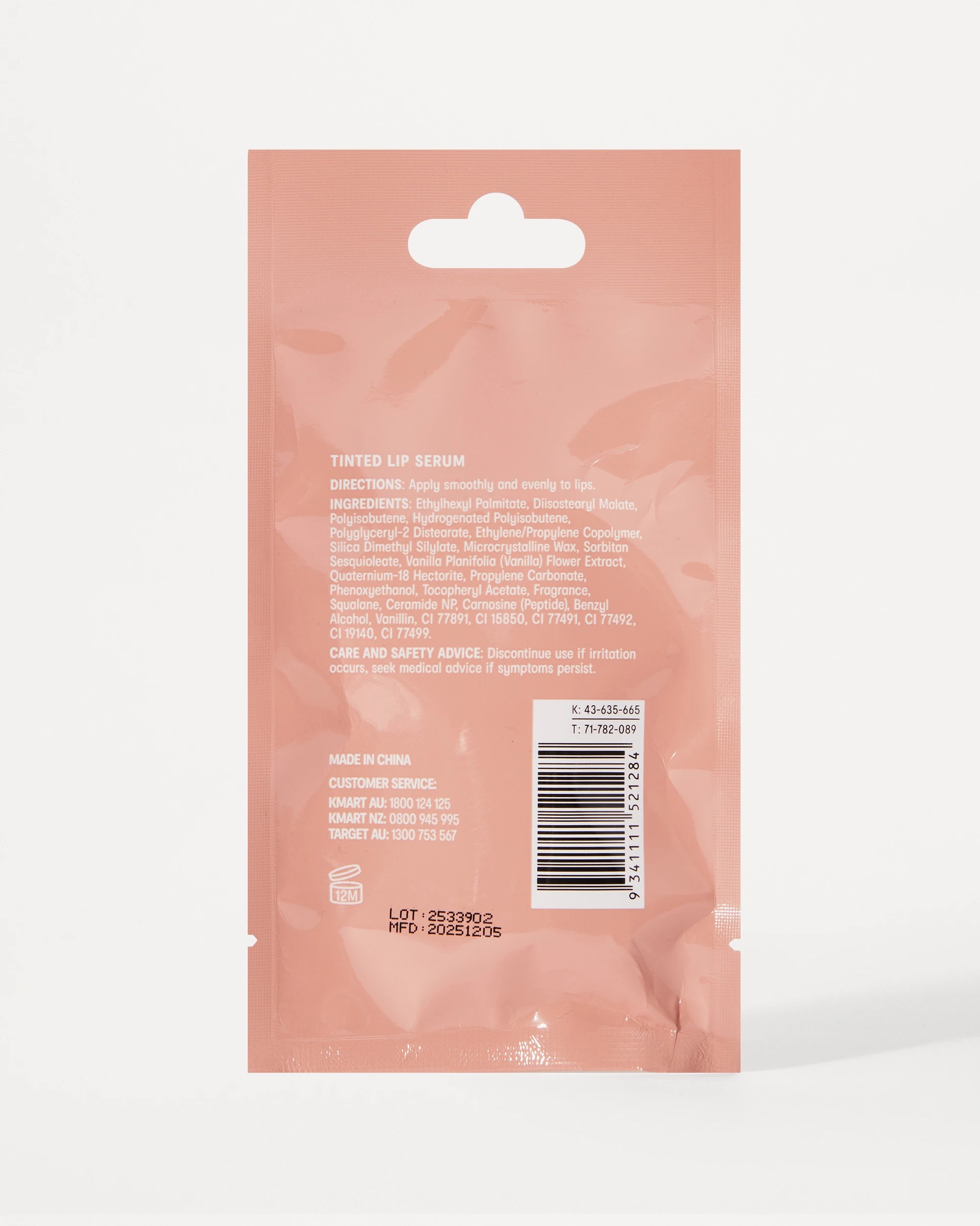 5 OXX Skincare Lip Care Tinted Lip Serum 15ml - Rosewood Brown, 5 of 5