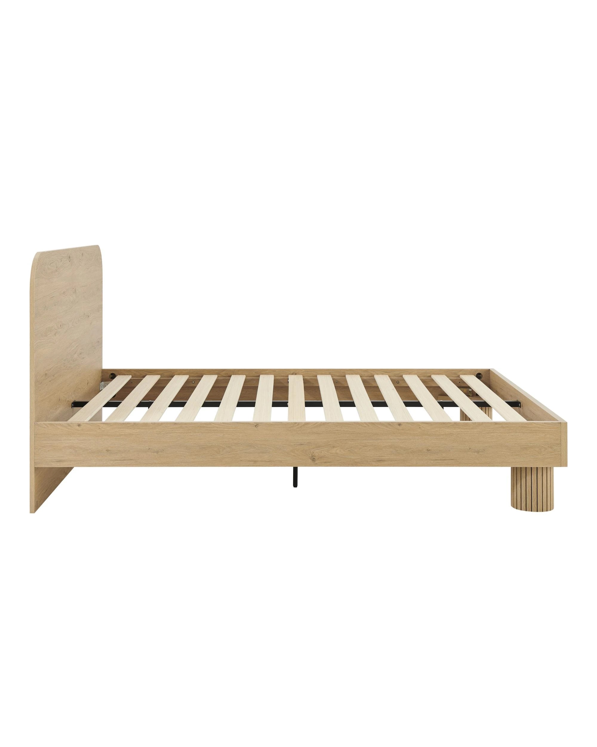 4 Kodu Bed Frame Queen Rounded - Natural, 4 of 8