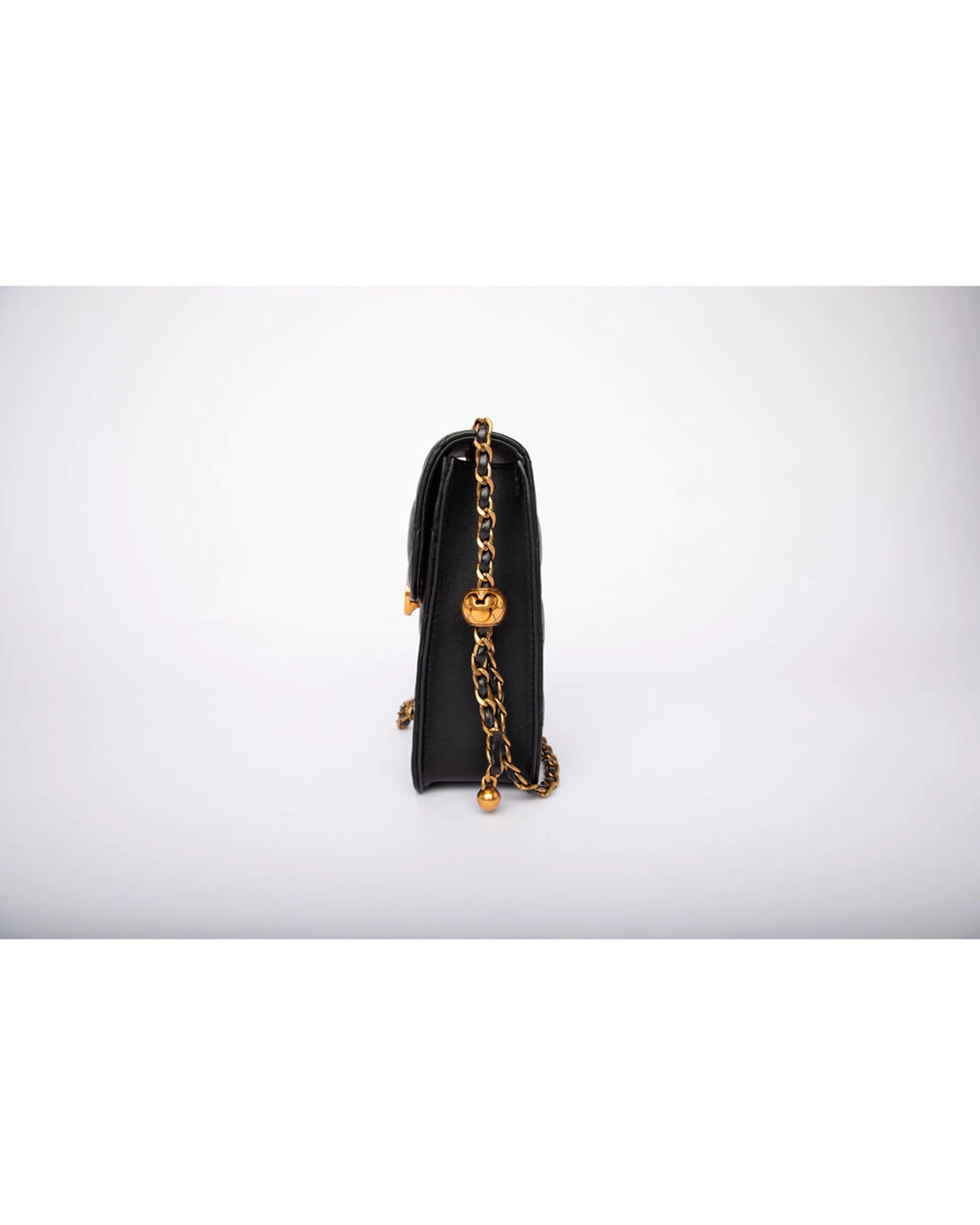 6 Disney Mickey Quilted Utility Handbag Phone Bag - Black, 6 of 6