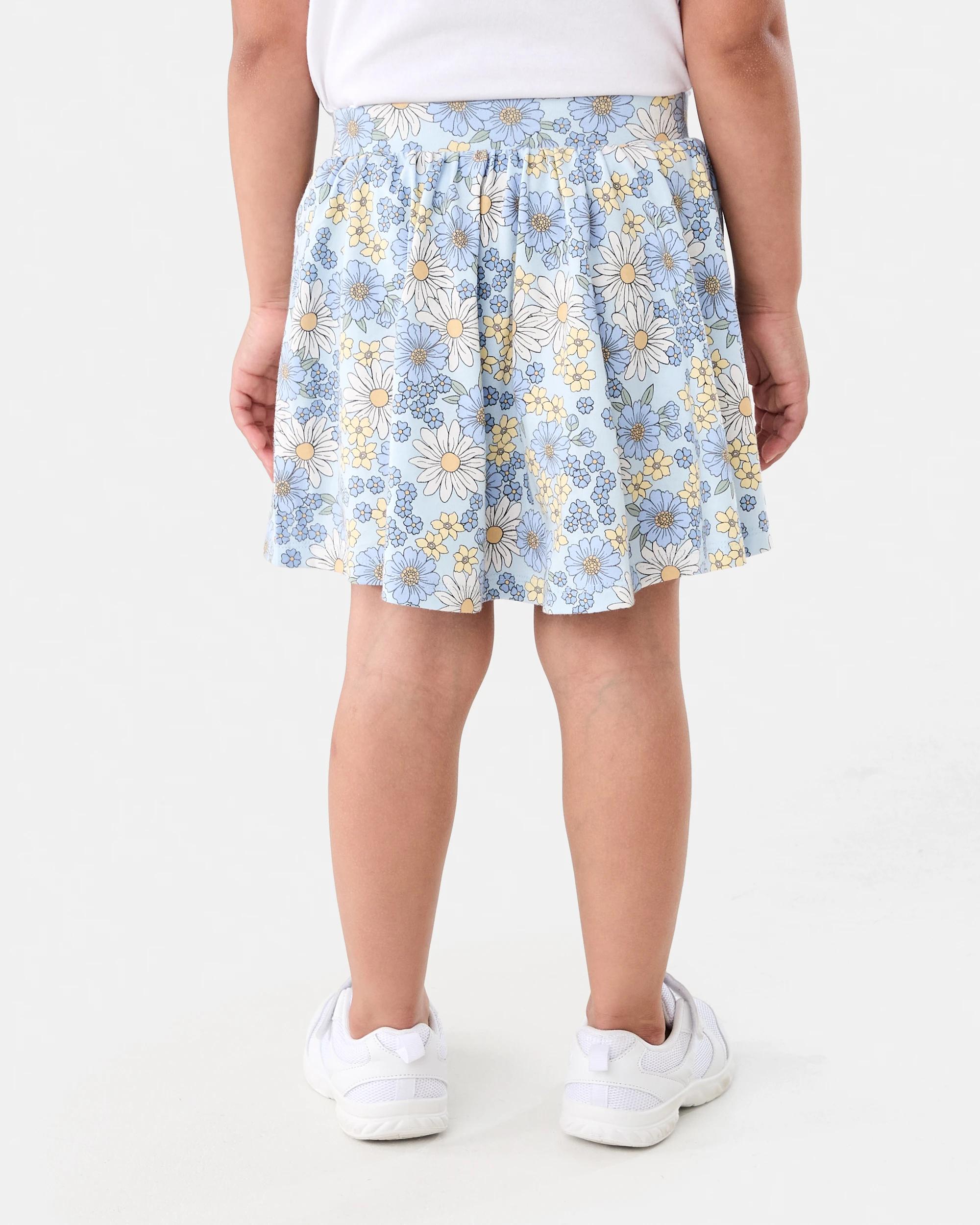 2 Printed Skort Blu Floral, 2 of 7