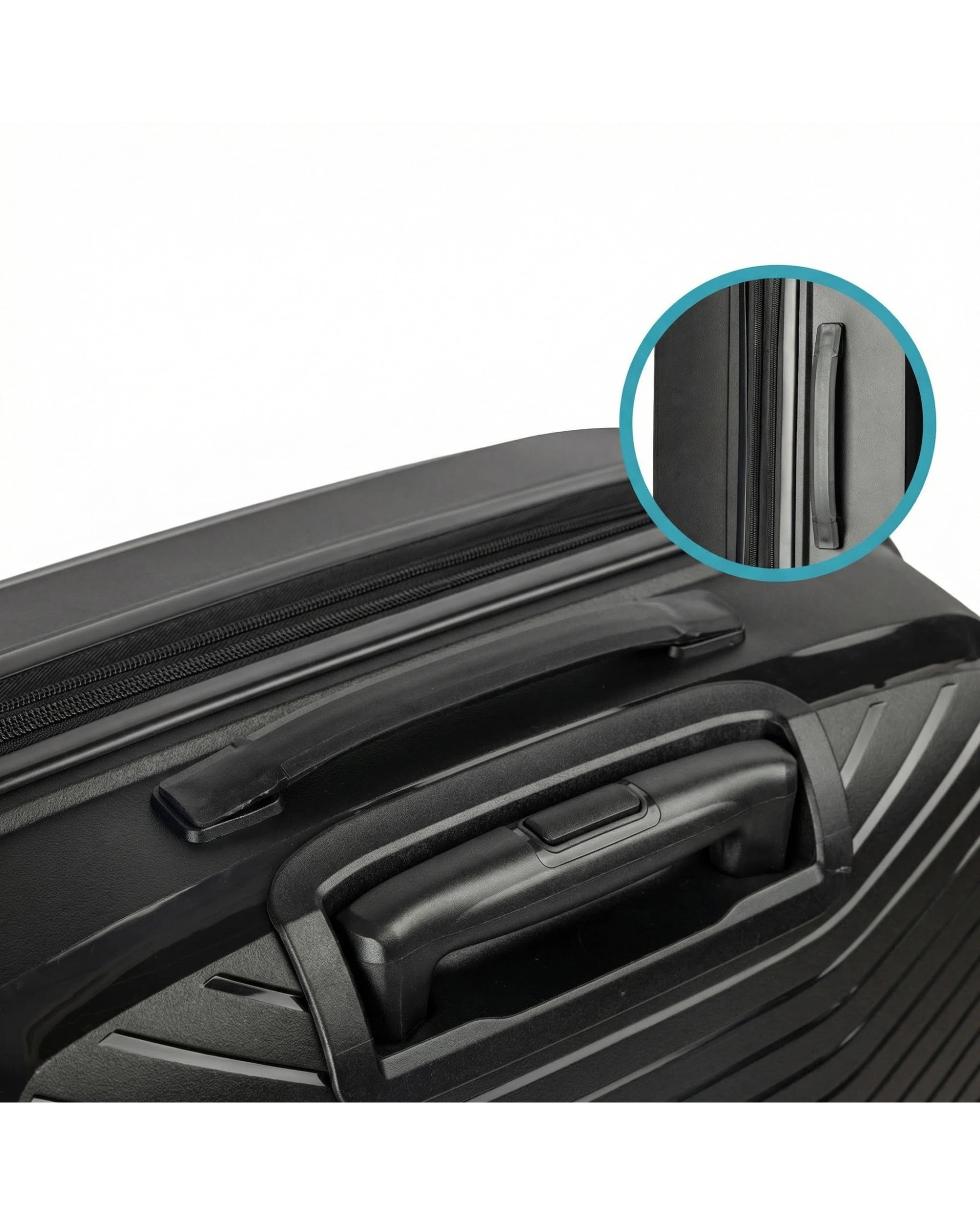 7 Olympus Astra 20in Lightweight Hard Shell Suitcase in Obsidian - Black, 7 of 9