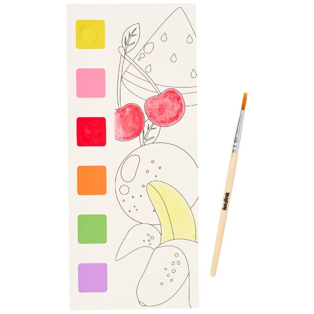 6 Kadink Water Colour Painting Book Fruit Food, 6 of 6