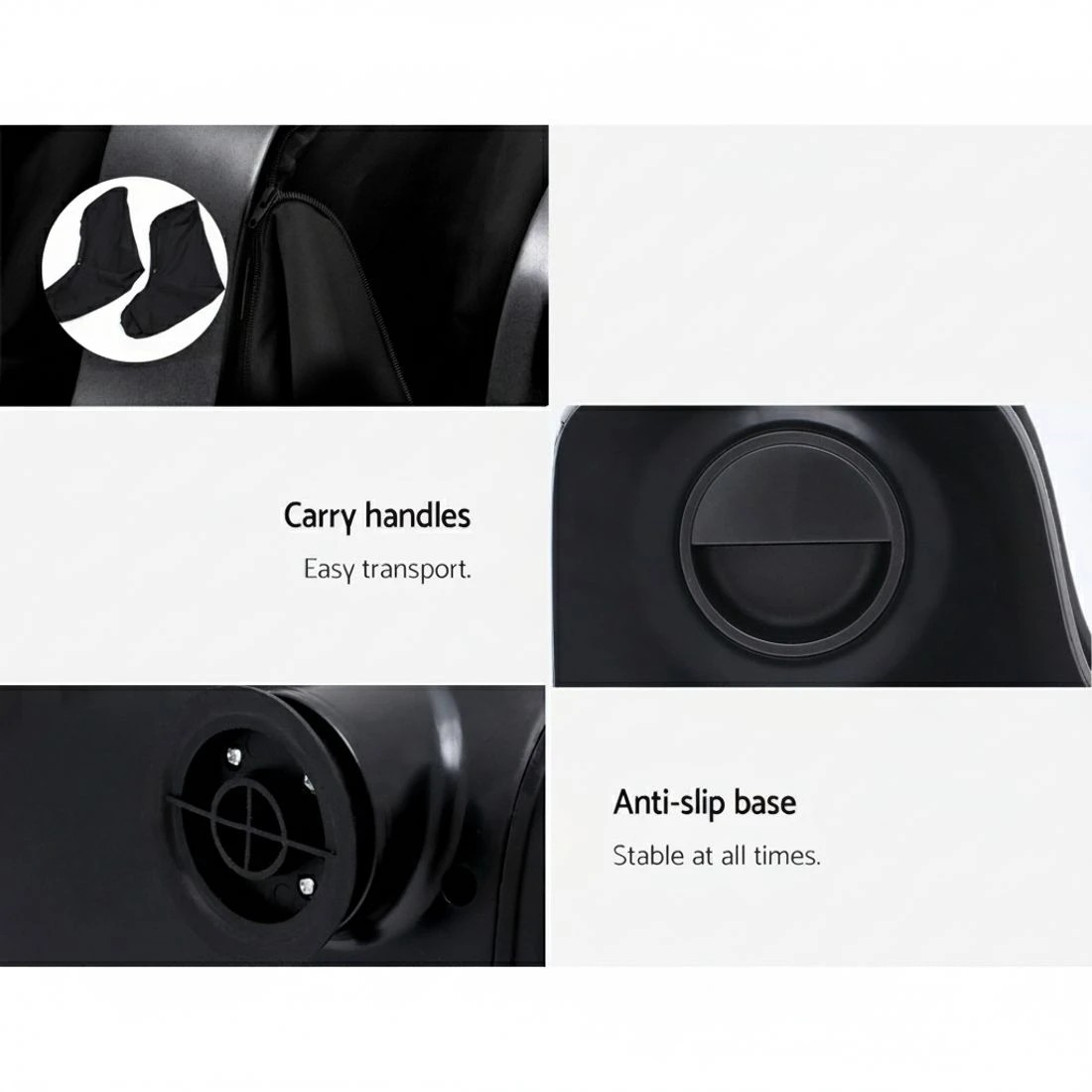 6 Livemor Foot Massager Shiatsu Massagers Electric Roller Calf Leg Kneading - Black, 6 of 7