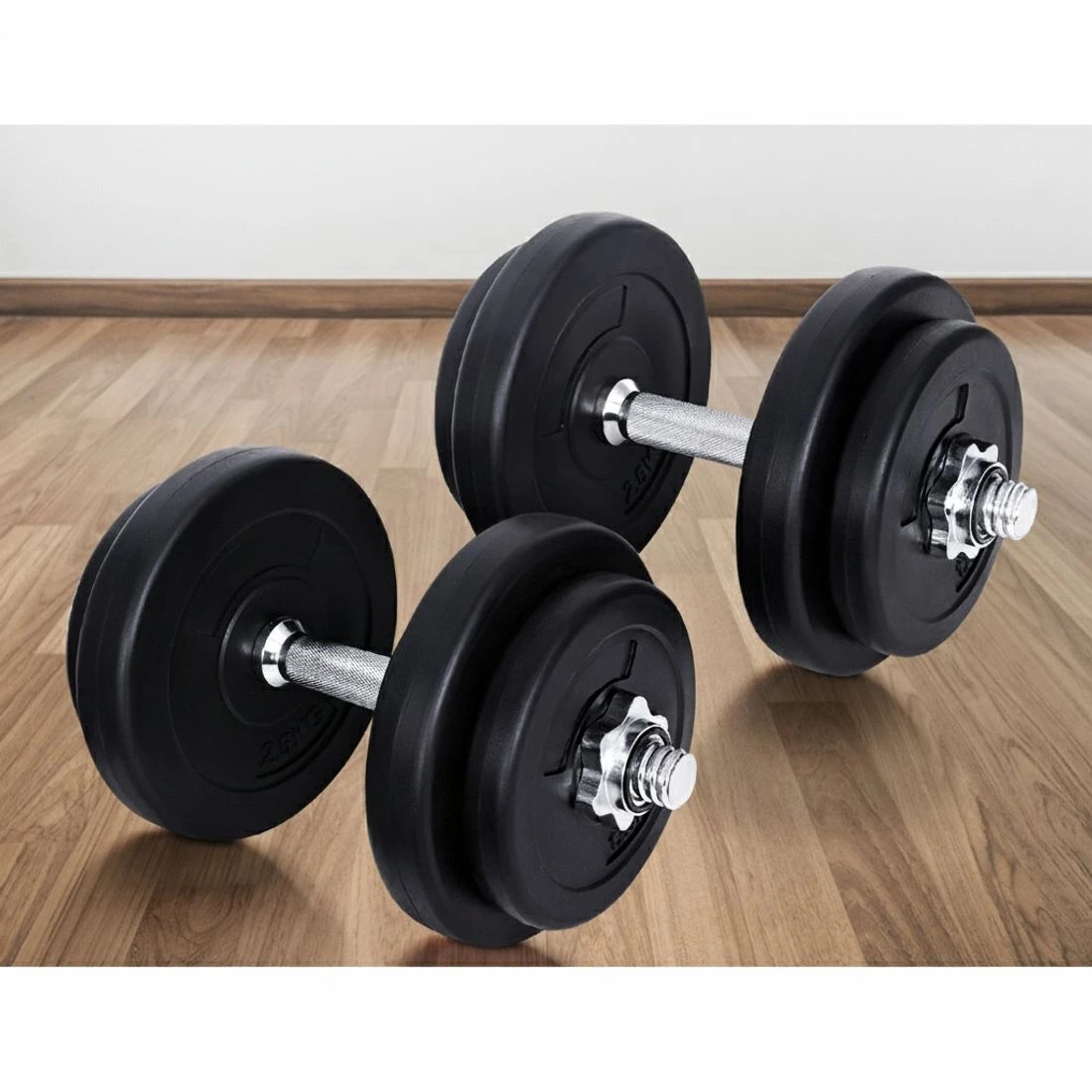 4 Everfit 45cm Dumbbell Bar - Silver, 4 of 6