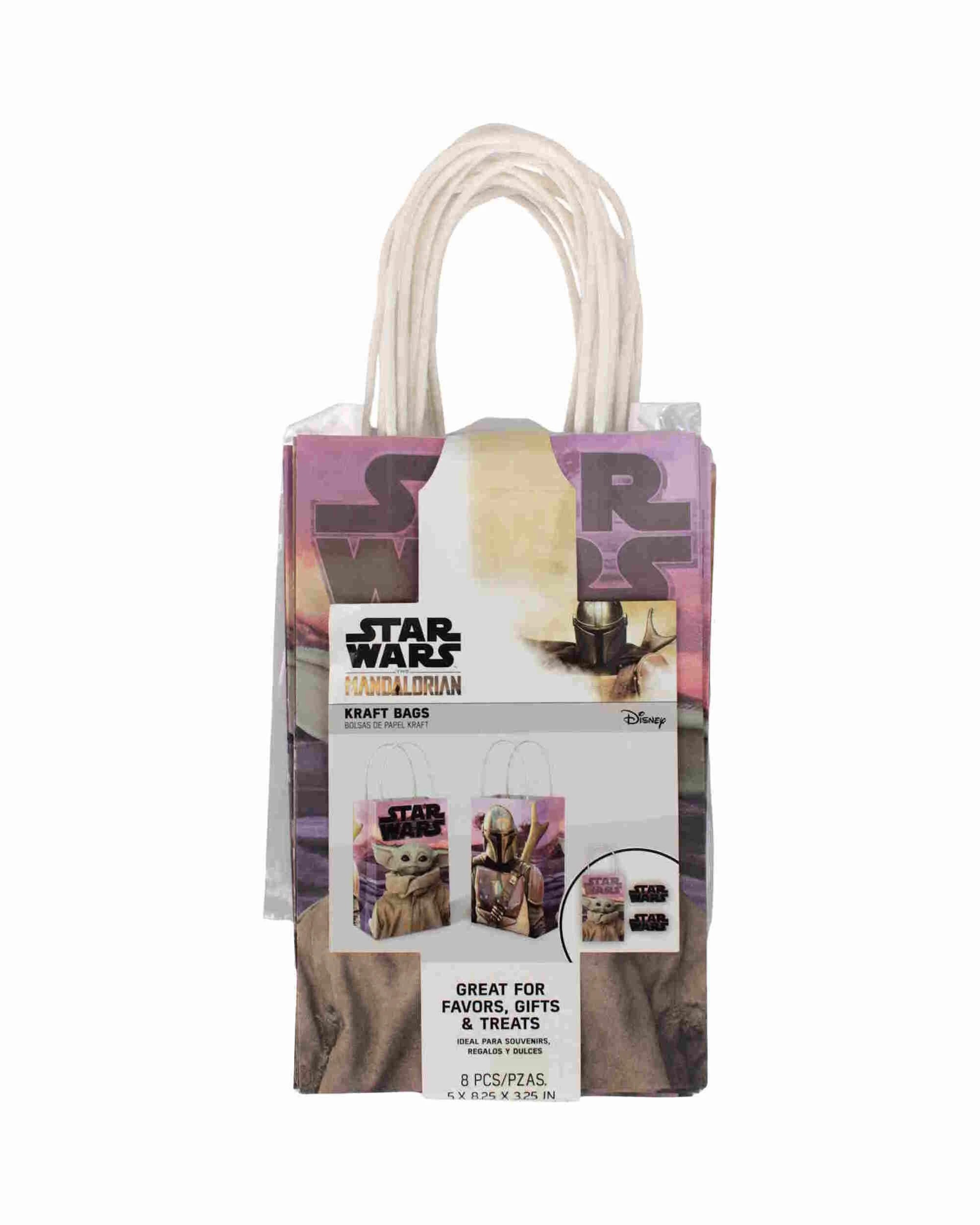 3 Amscan Star Wars The Mandalorian Baby Yoda Create Your Own Paper Gift Bags Pack of 8, 3 of 4