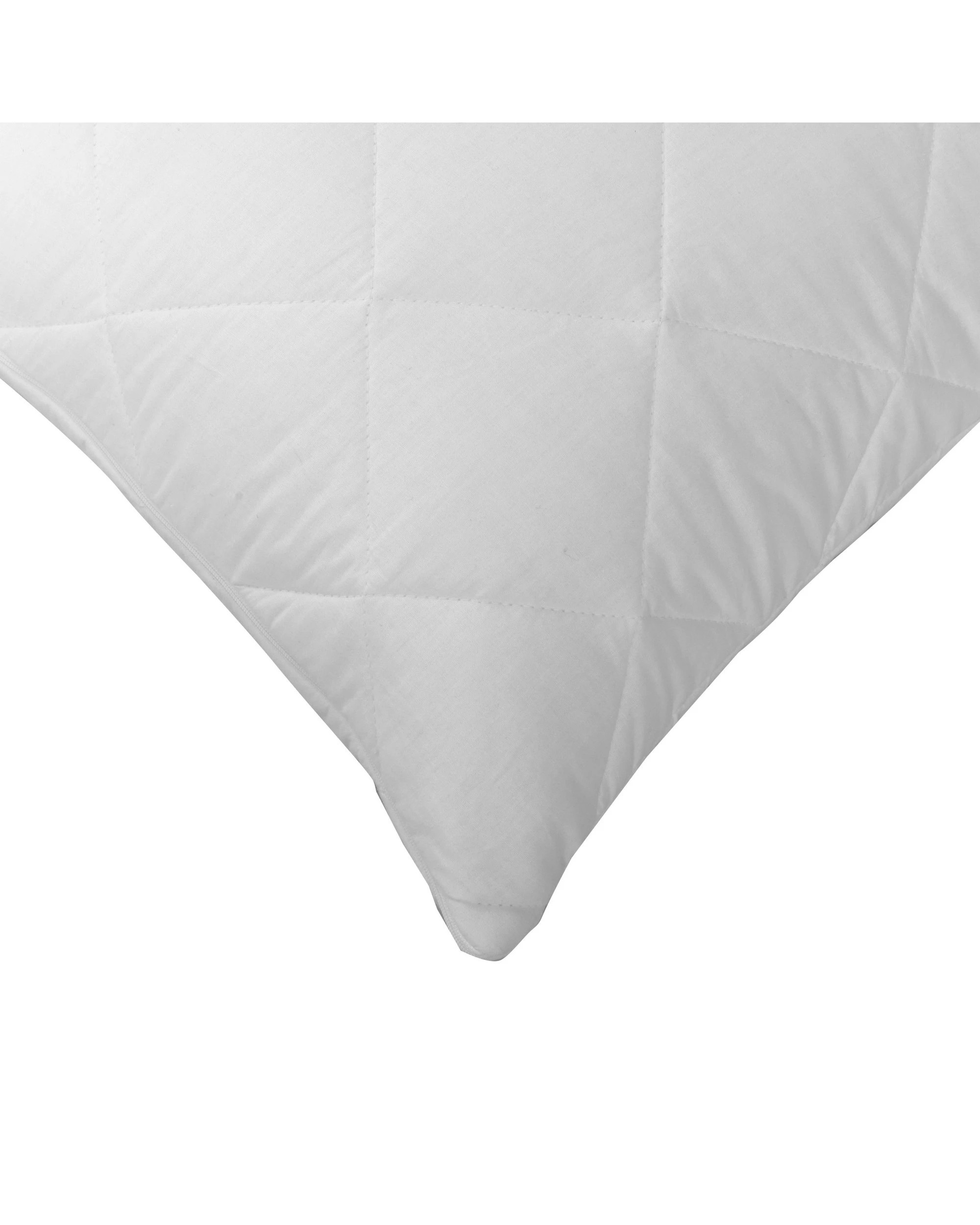 4 Dreamaker Cotton Cover Quilted Pillow Protector Euro - White, 4 of 5