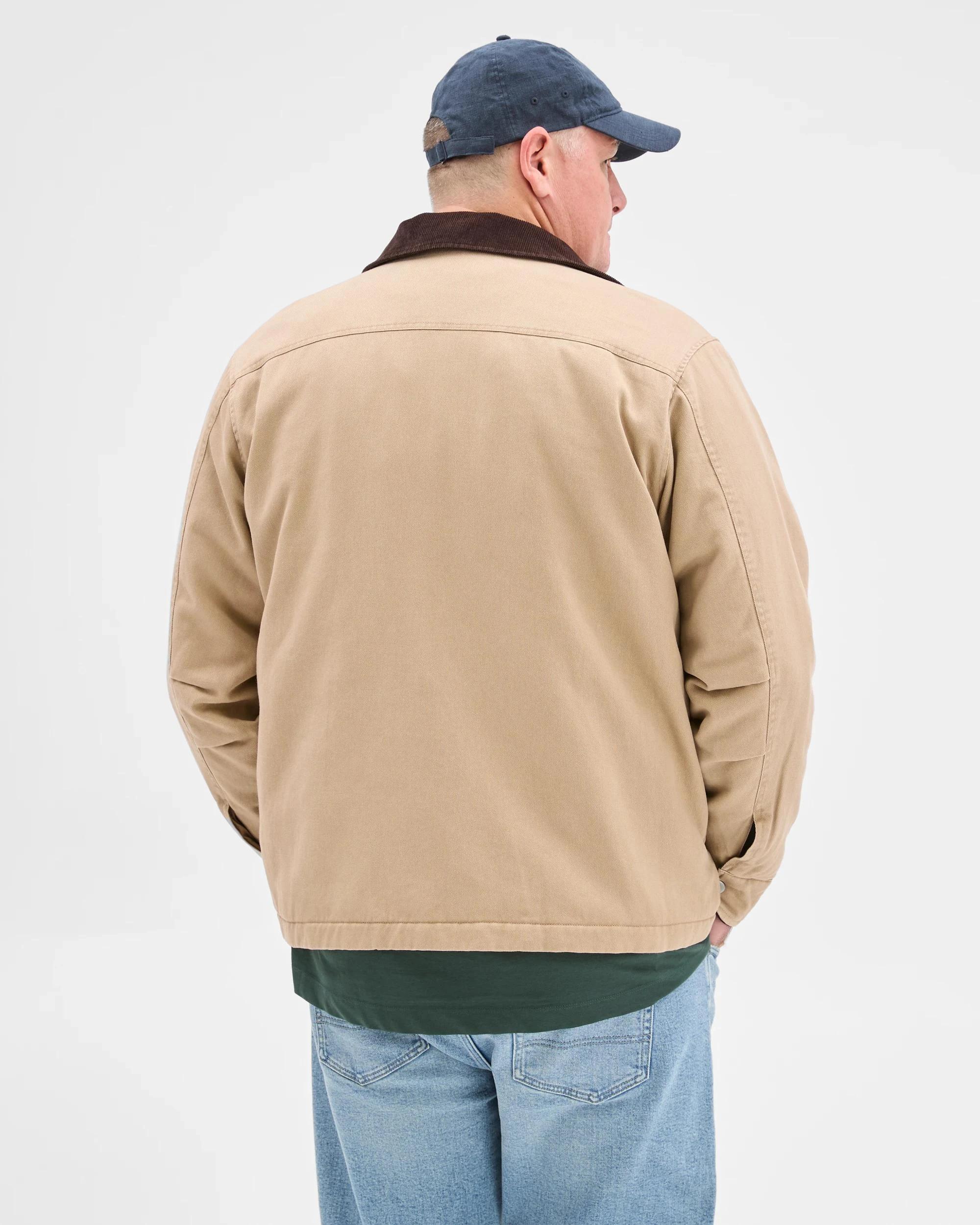 6 Target Man Plus Size Australian Cotton Field Jacket STONE, 6 of 6