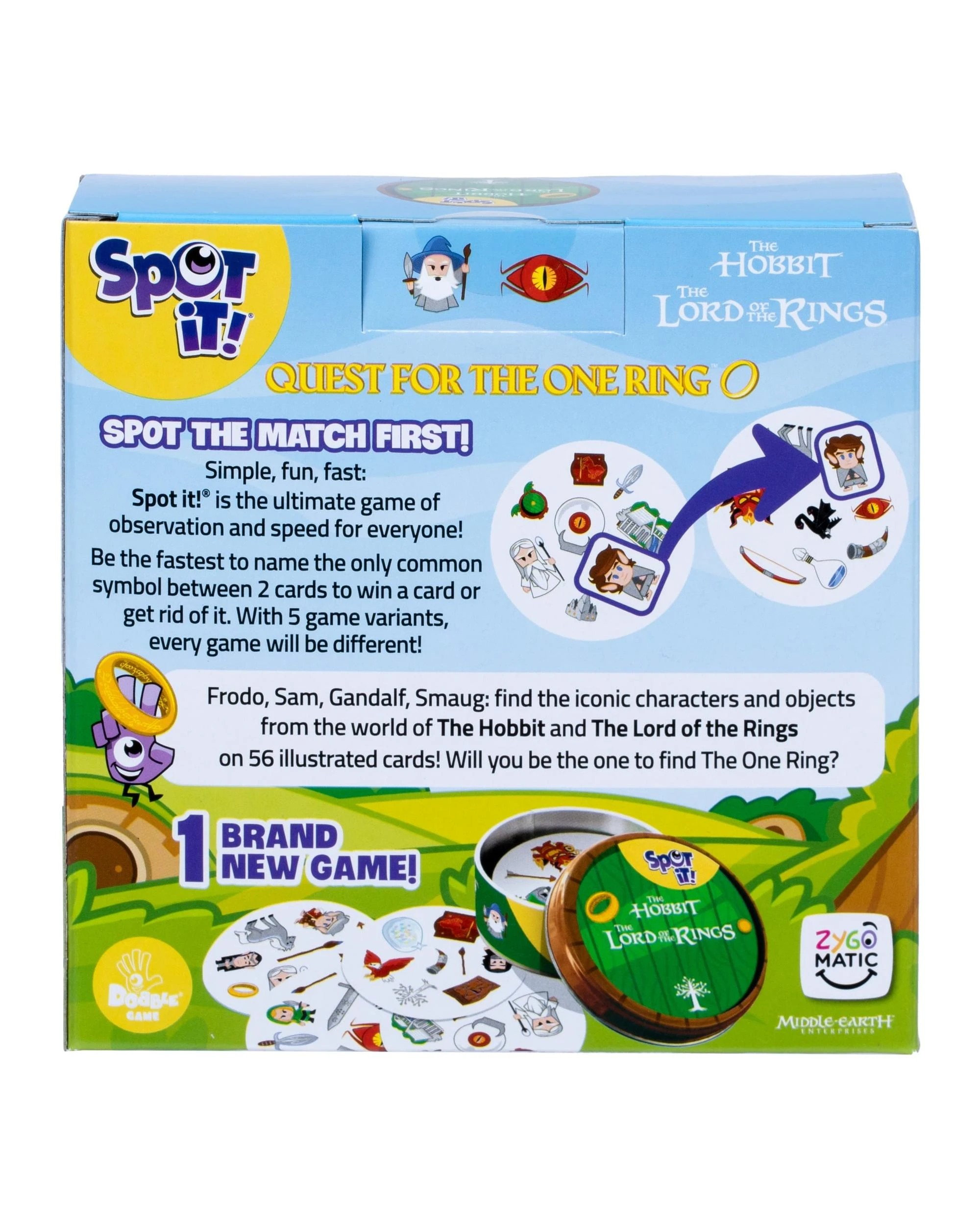 8 Spot It! The Lord of the Rings Quest for The One Ring Card Game, 8 of 8